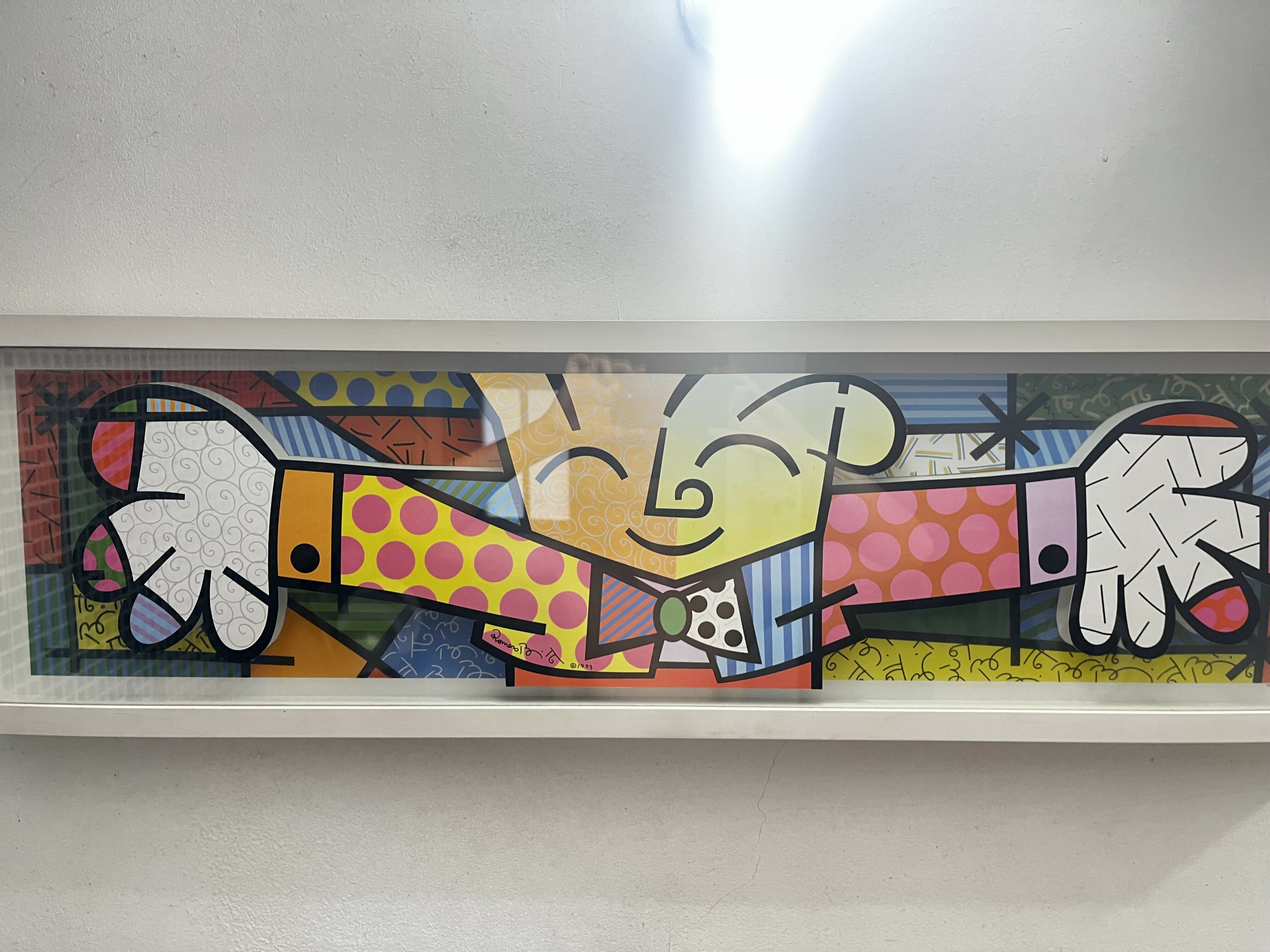 Quadro alto relevo Romero Britto /93