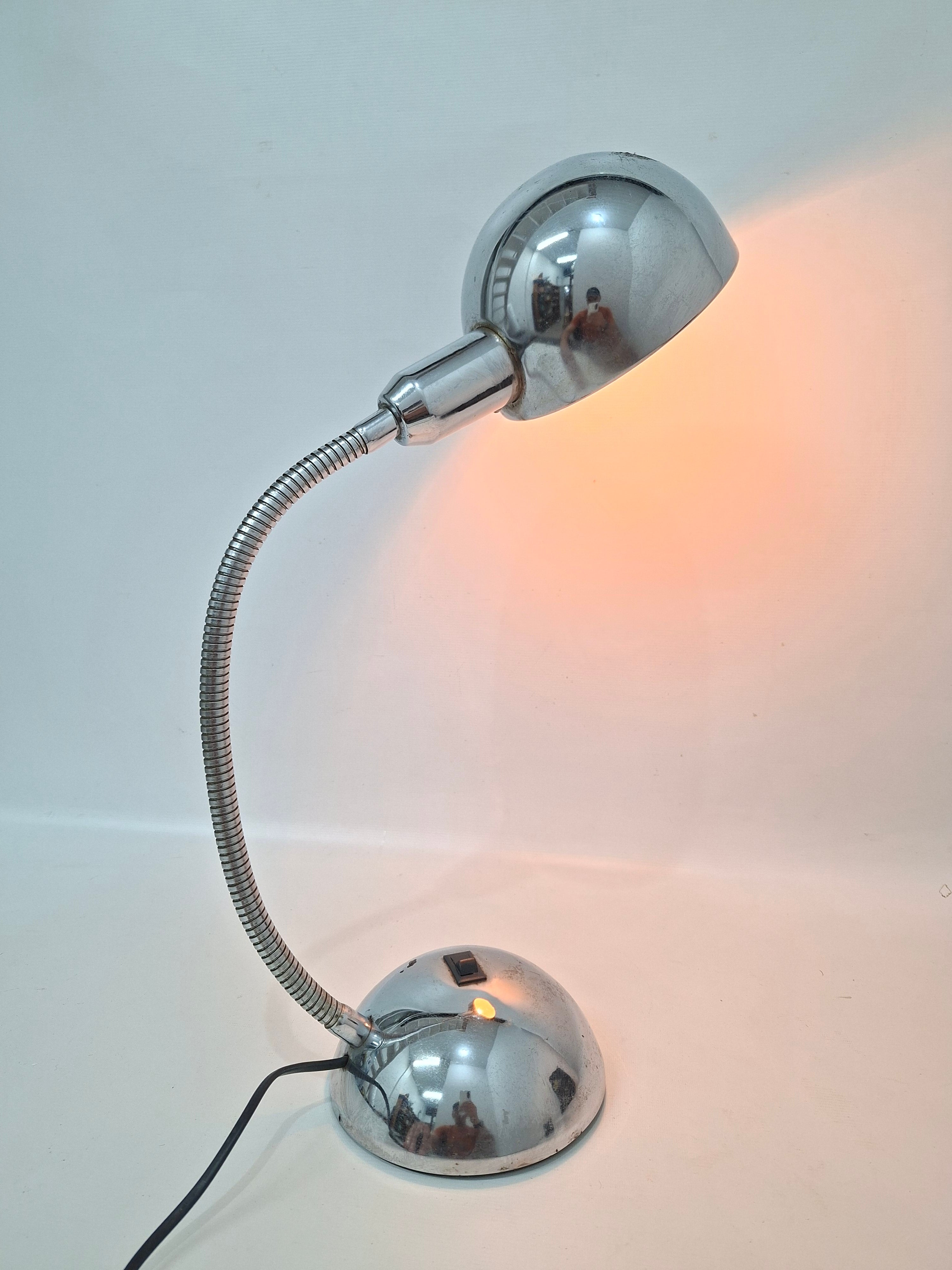 Luminária de Mesa Anos 60 Cromada