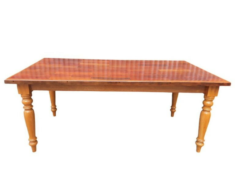 Mesa Rústica Upcycled Parquet