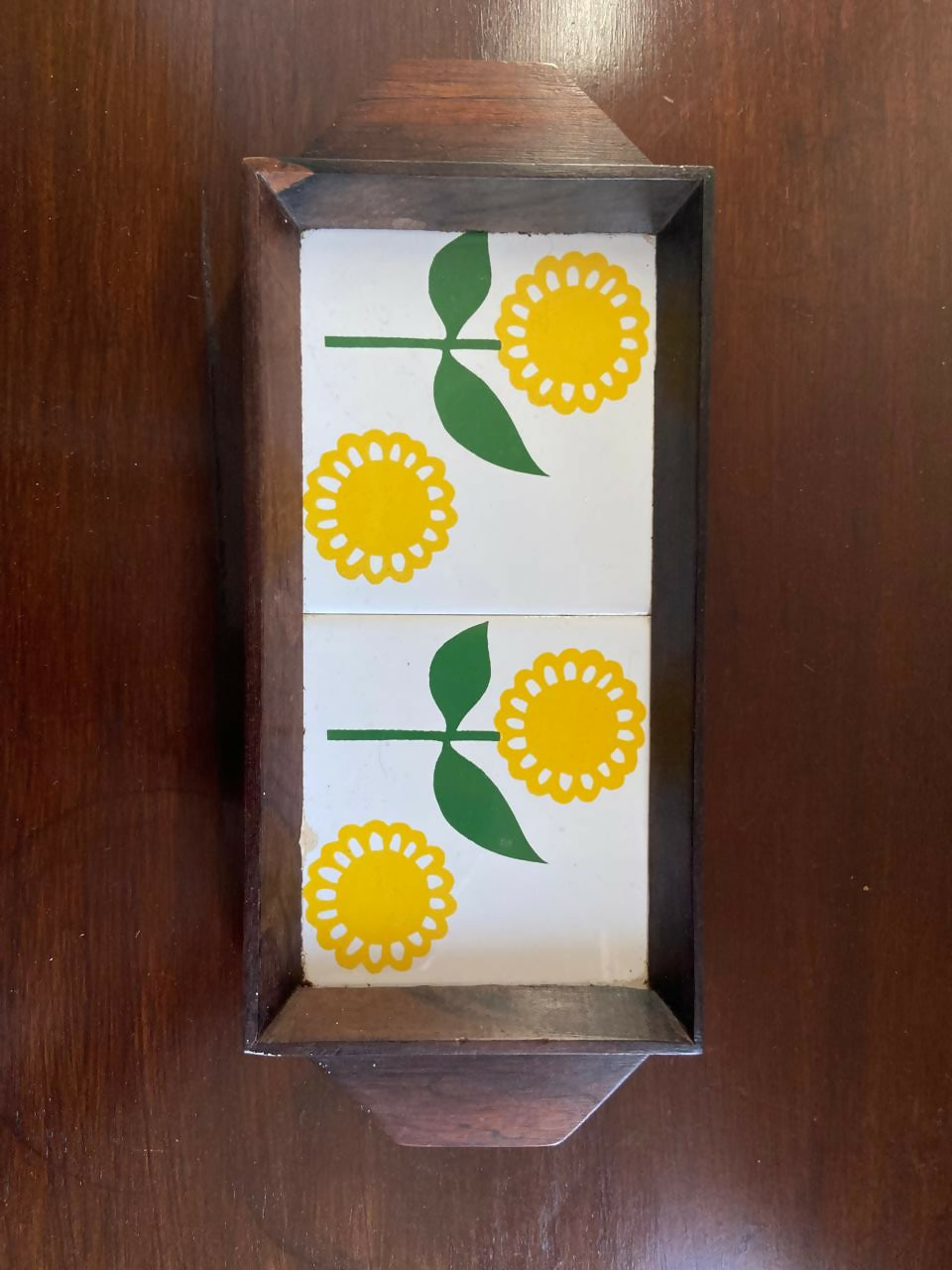 Bandeja em Jacarandá com Painel Duplo de Azulejos (DMCPS_193)