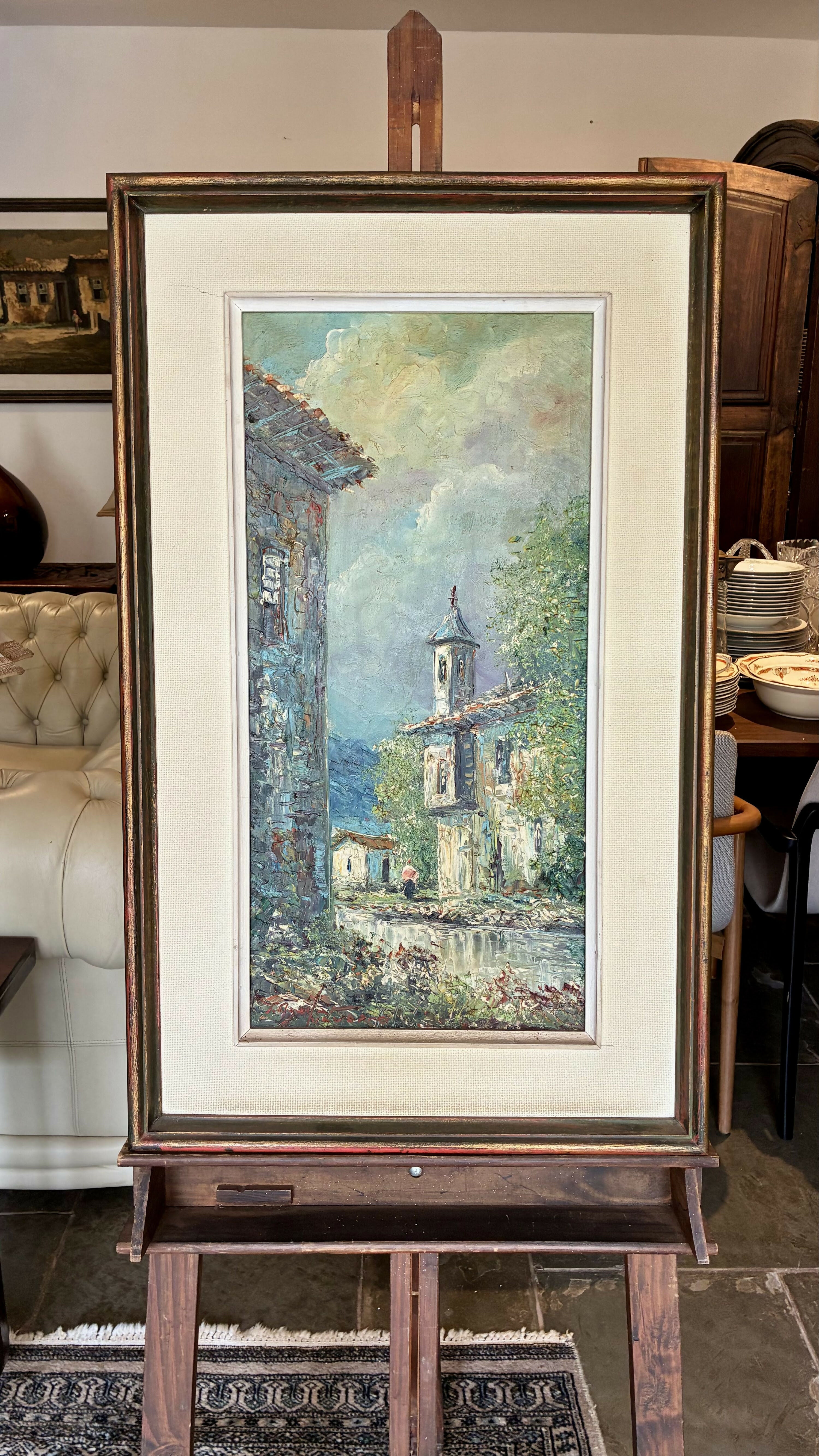 QUADRO ÓLEO SOBRE TELA PAISAGEM