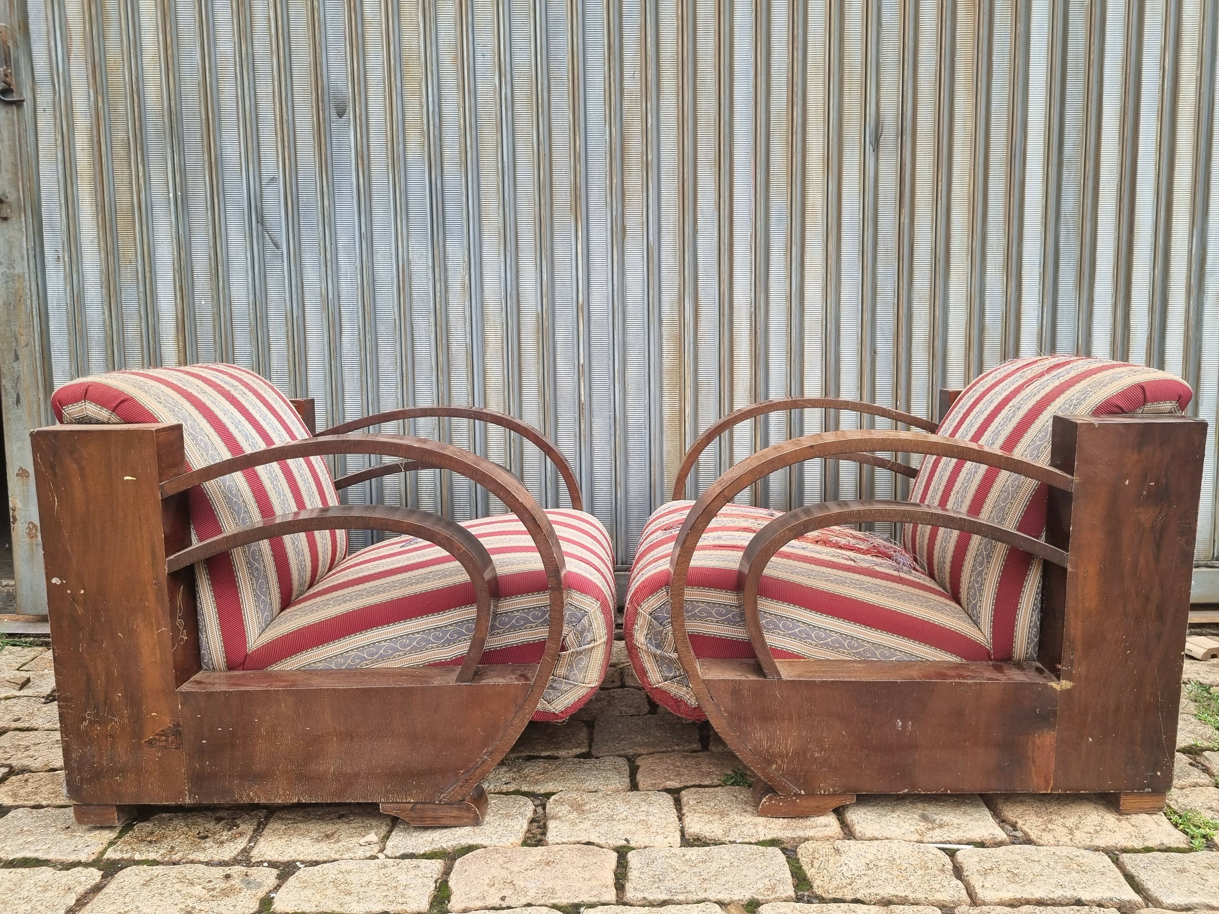 Conjunto de Sofá Art Déco anos 30