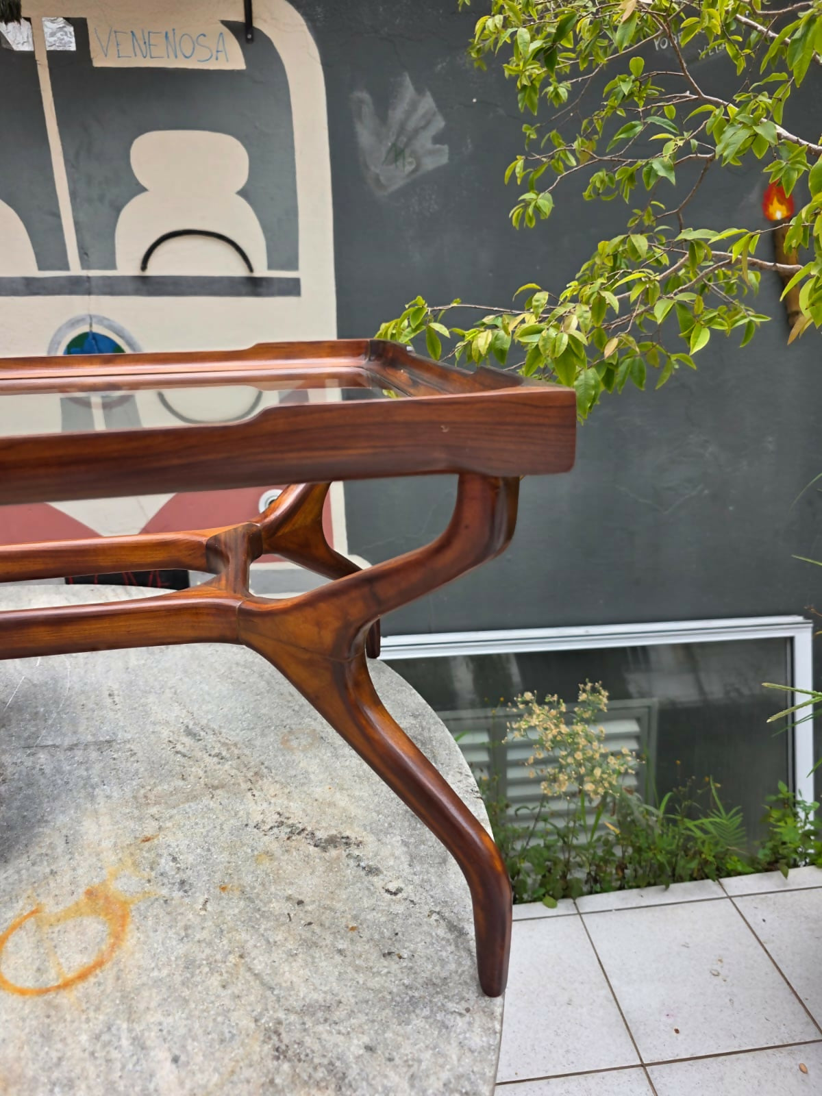 Mesa de centro Scapinelli em caviúna, década de 50/60.