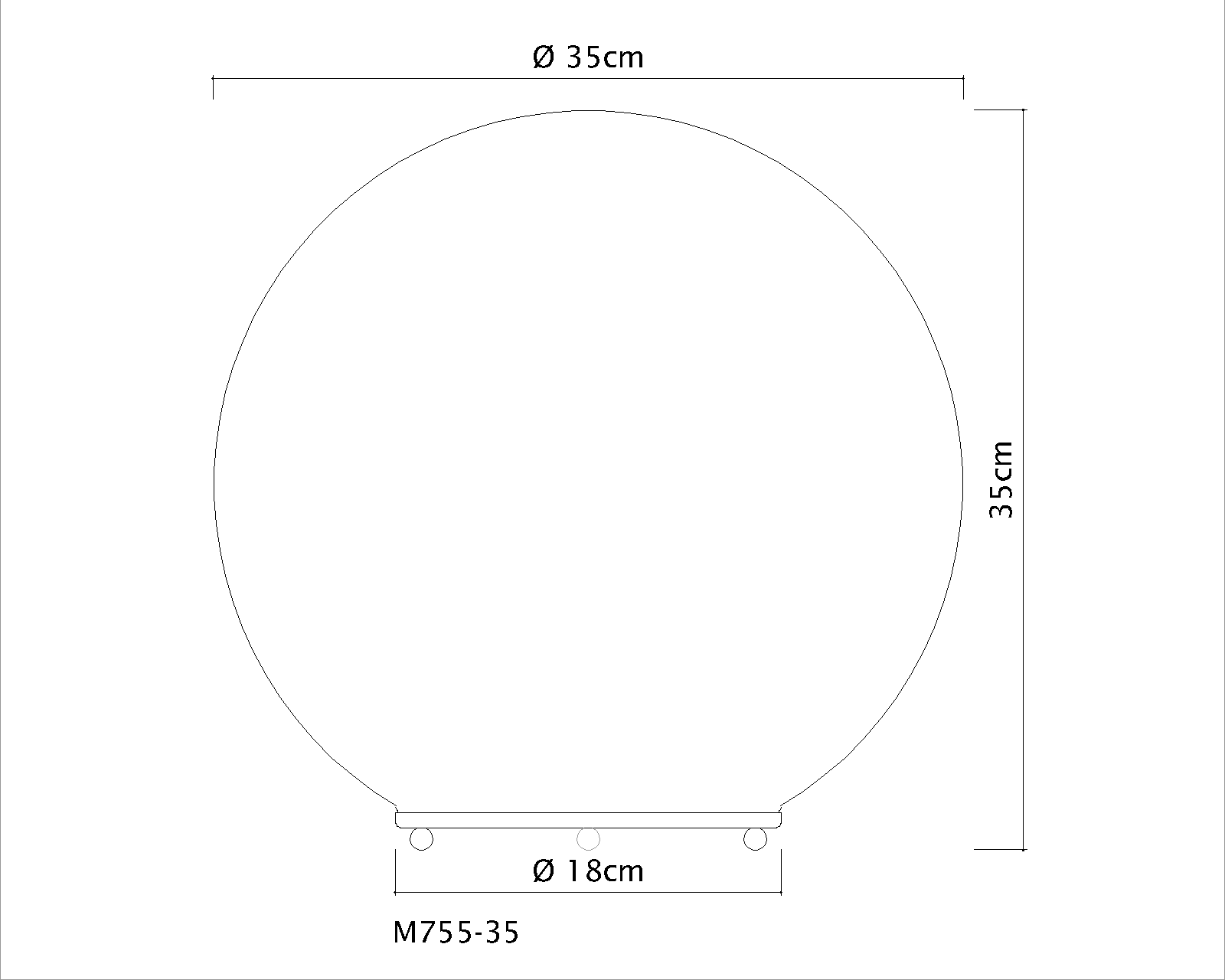 LUMINARIA DE MESA GOLDENART GLOBO BRANCO FOSCO 