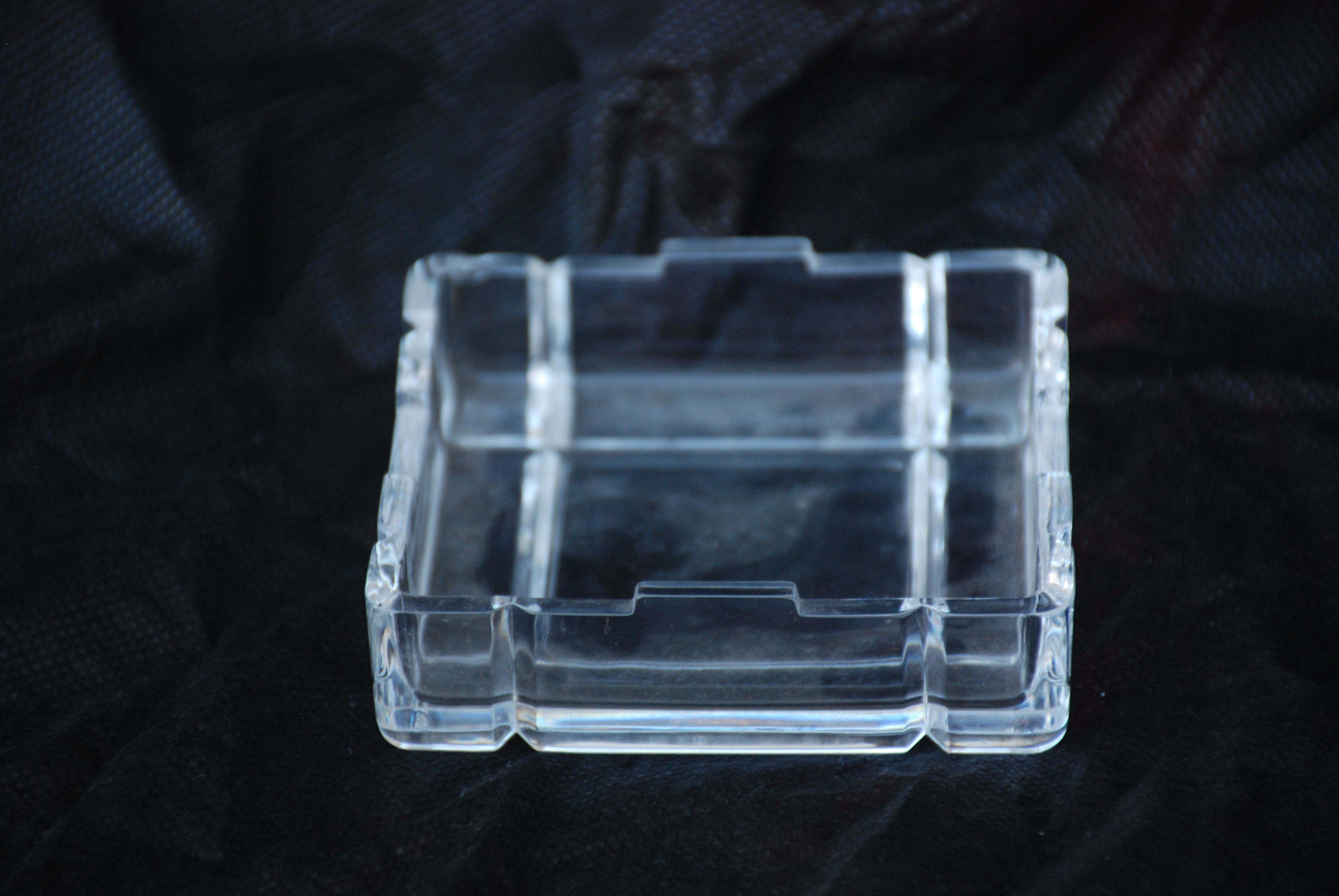 porta joias (trinket box) quadrada. rcr royal cristal rock italiana 9 x 9 - estilo quebra cabeça