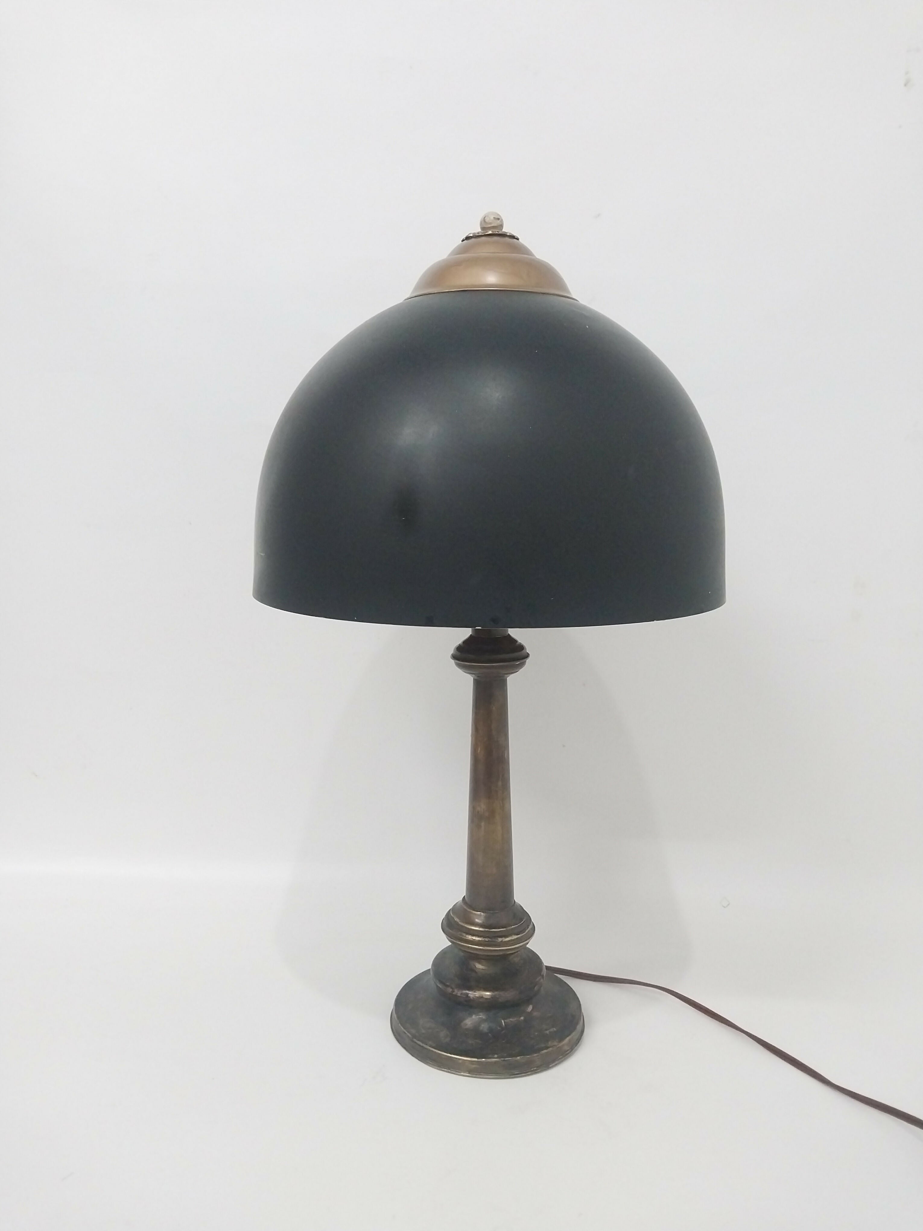 Luminária de Mesa Antiga Estilo Banker