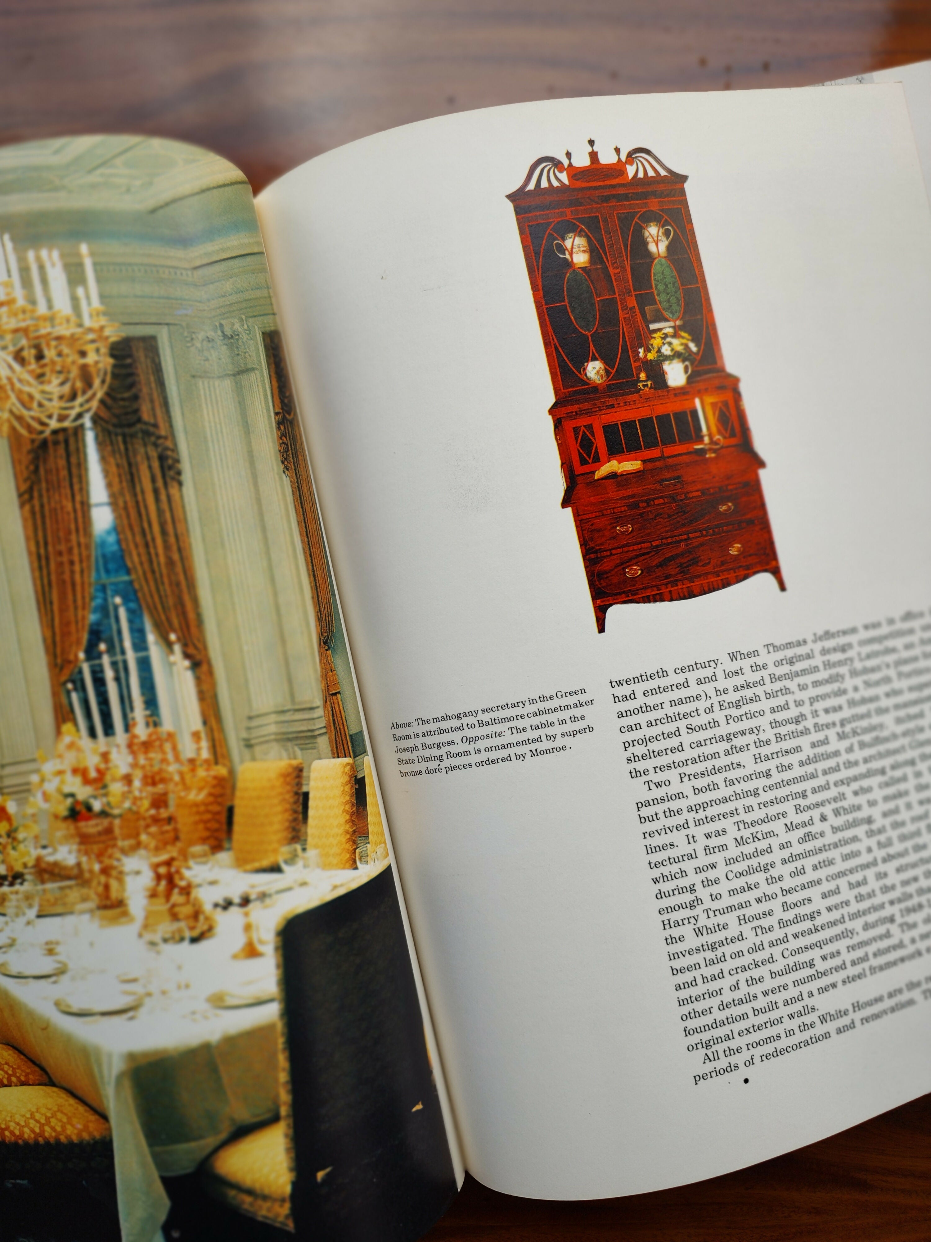 Livro Importado de Decoração &quot;Great Historic Houses of America&quot; de 1970