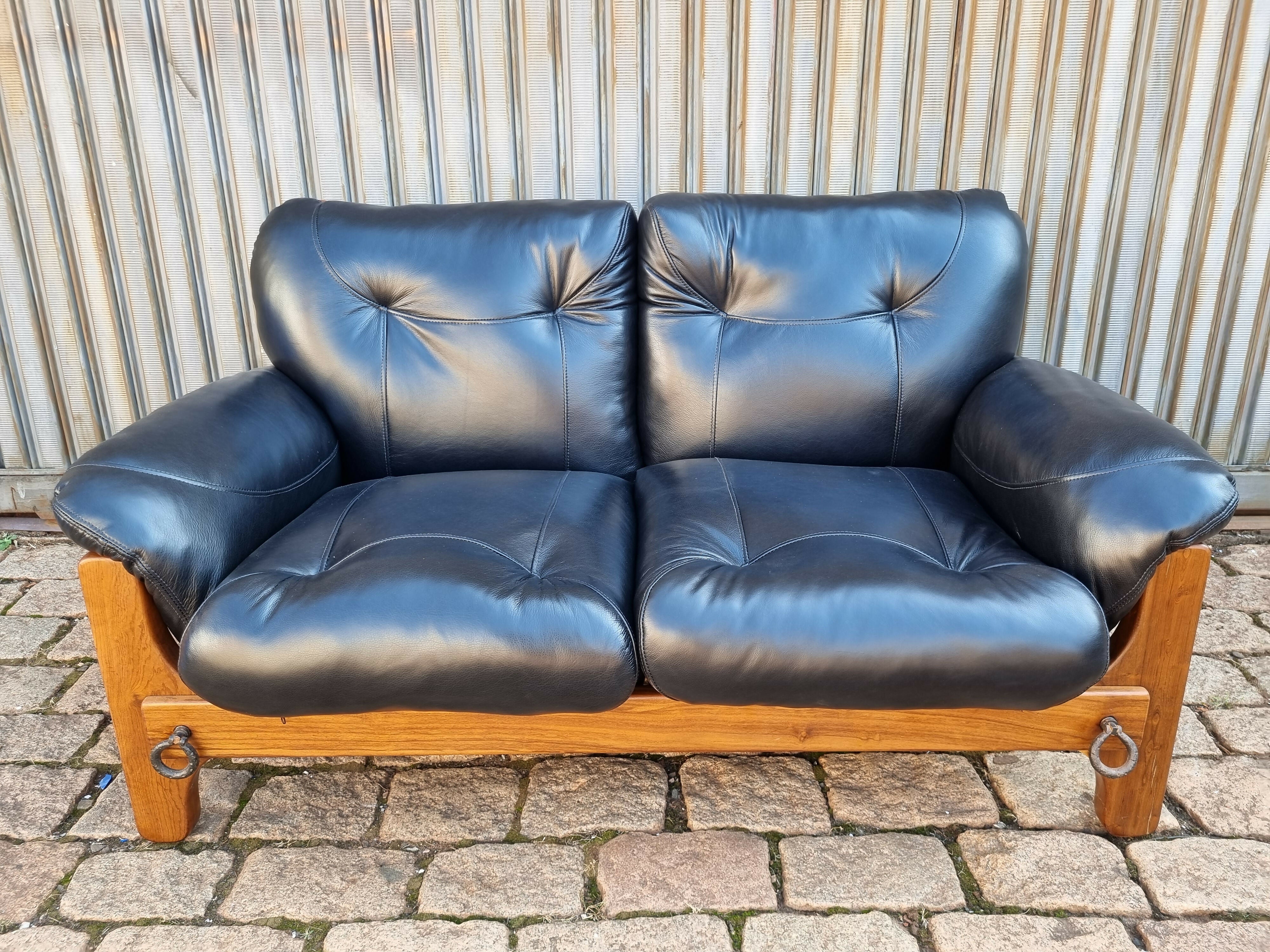 Sofá 2 Lugares Probel Country couro