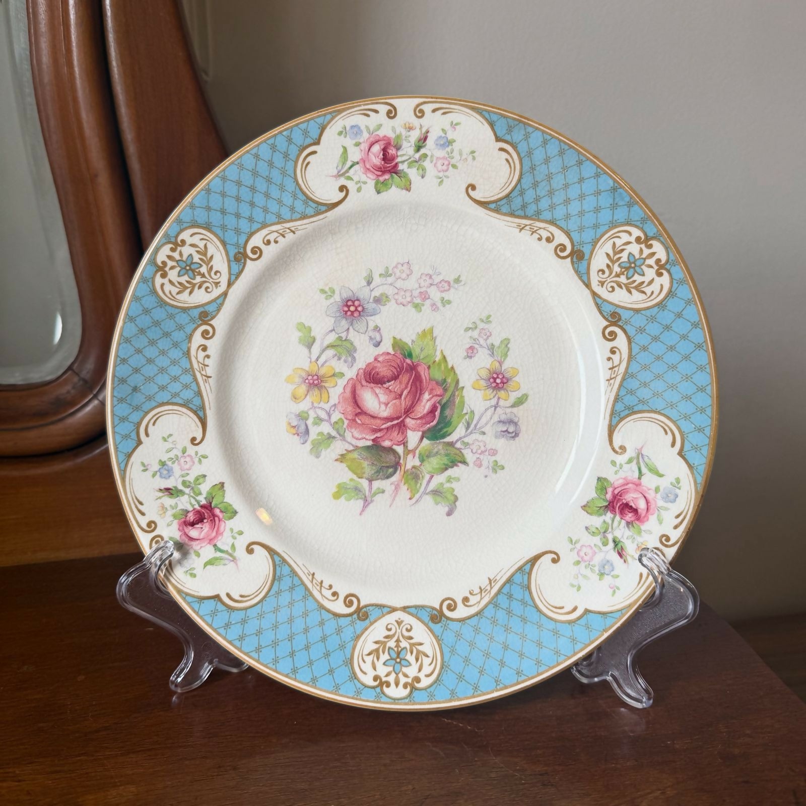 Prato de Bolo Decorativo MYOTT STAFFORDSHIRE ENGLAND
