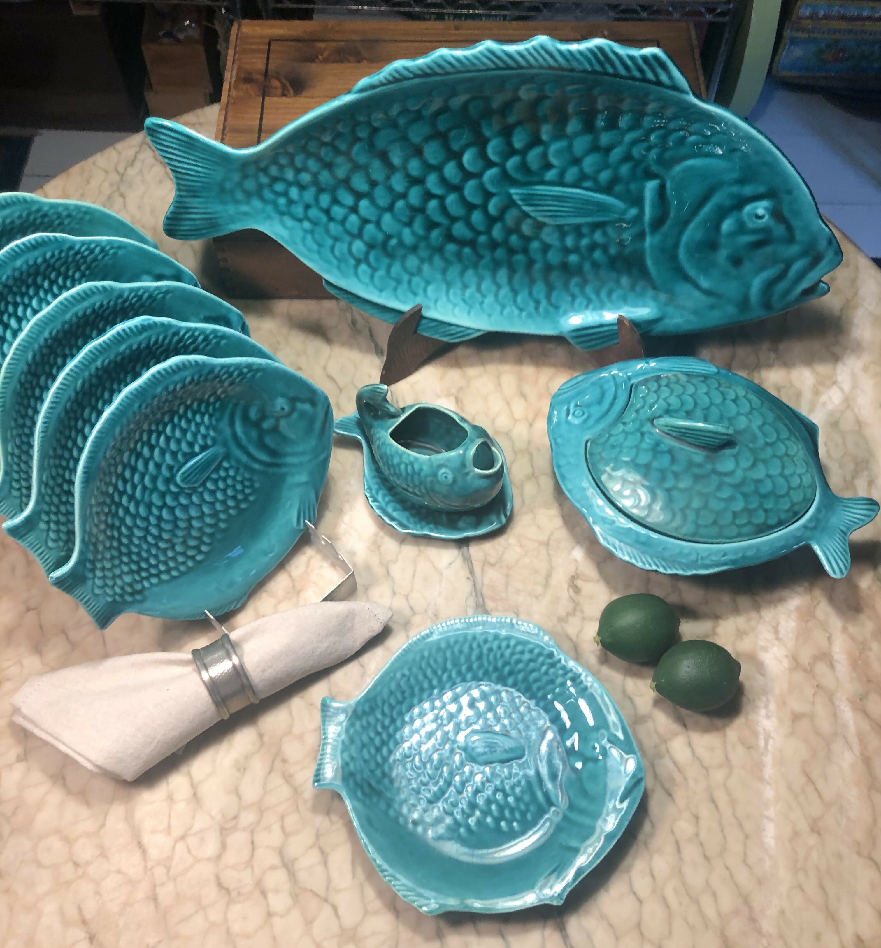 Jogo jantar inglês antigo e selado