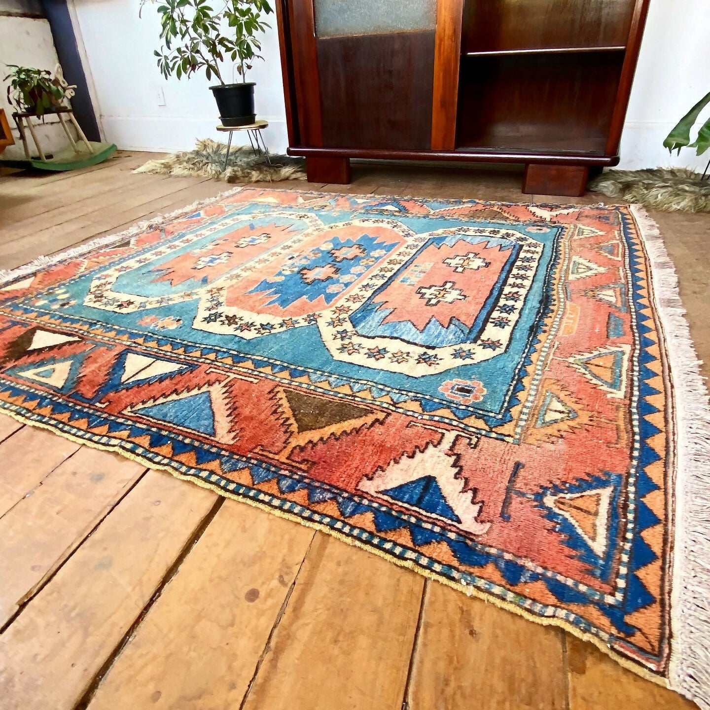 Tapete caucasiano 100% lã