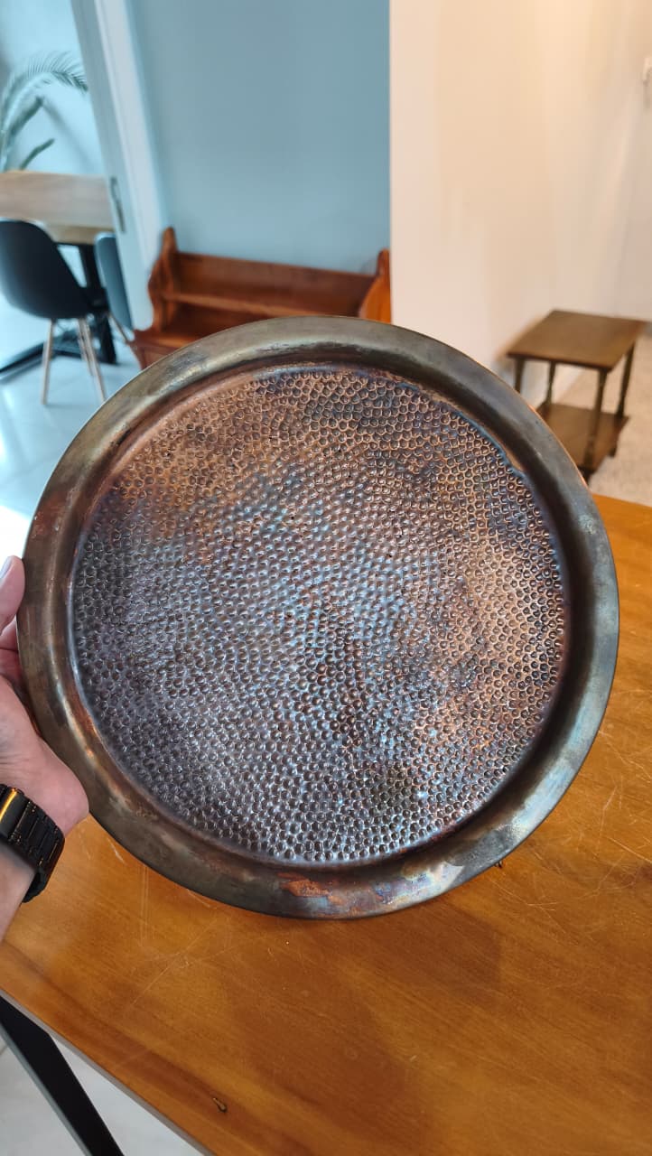 Conjunto Antigo em Cobre com Detalhes em Latão – 4 Peças