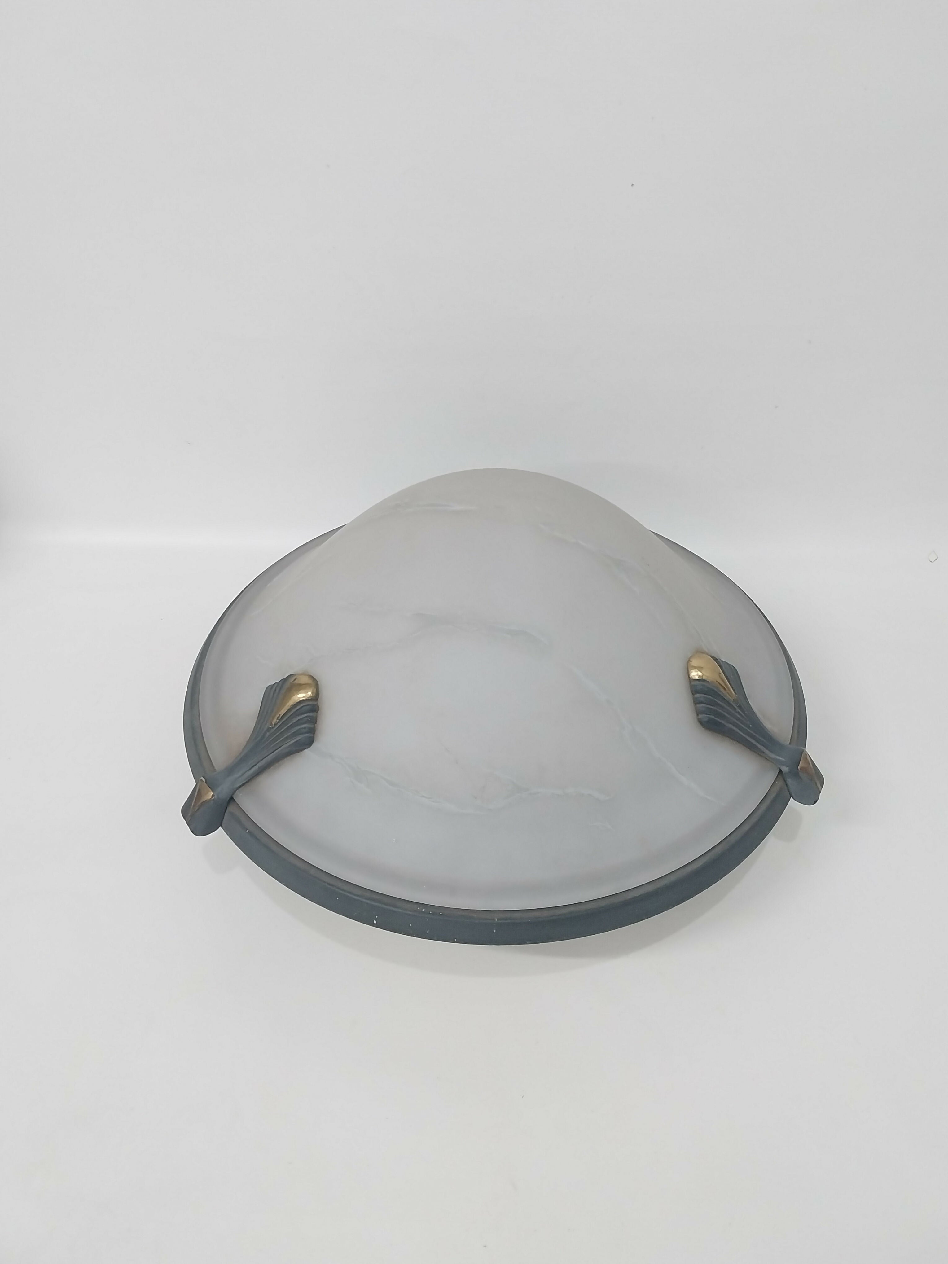 Lustre Art Deco Francês Gigante