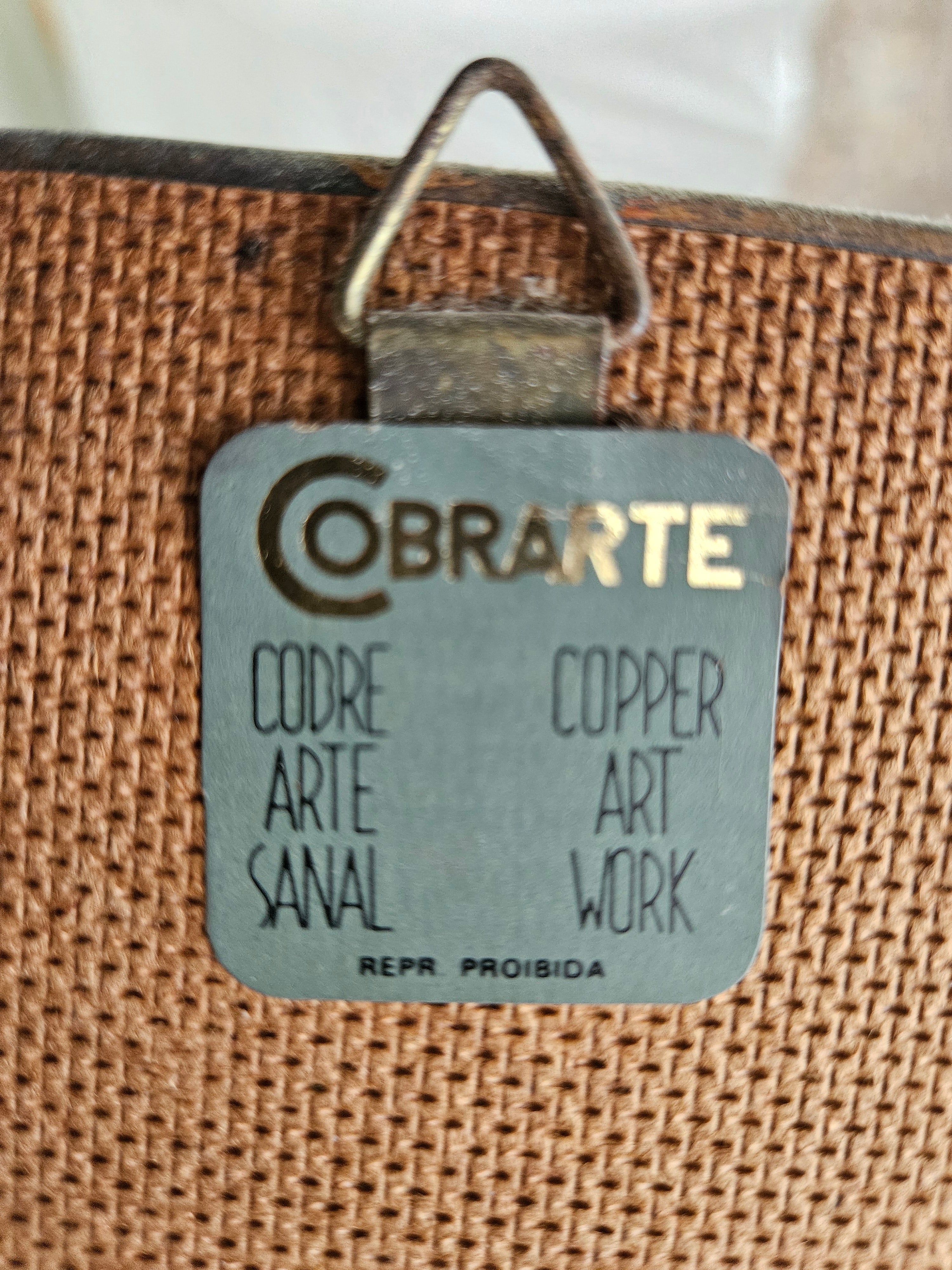 Quadros Vintage em Cobre Repujado - Par - Assinados Ludovico (Cobrarte, Anos 70)