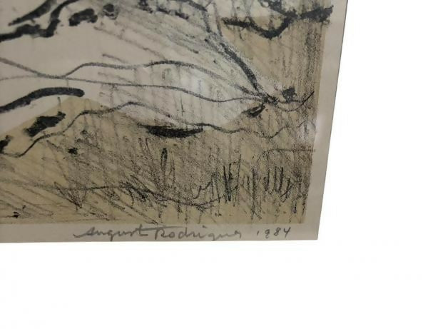 QUADRO FIGURA FEMININA, AUGUSTO RODRIGUES (Recife, PE, 1913 Resende, Rio de Janeiro, 1993) - Obra sobre cartão