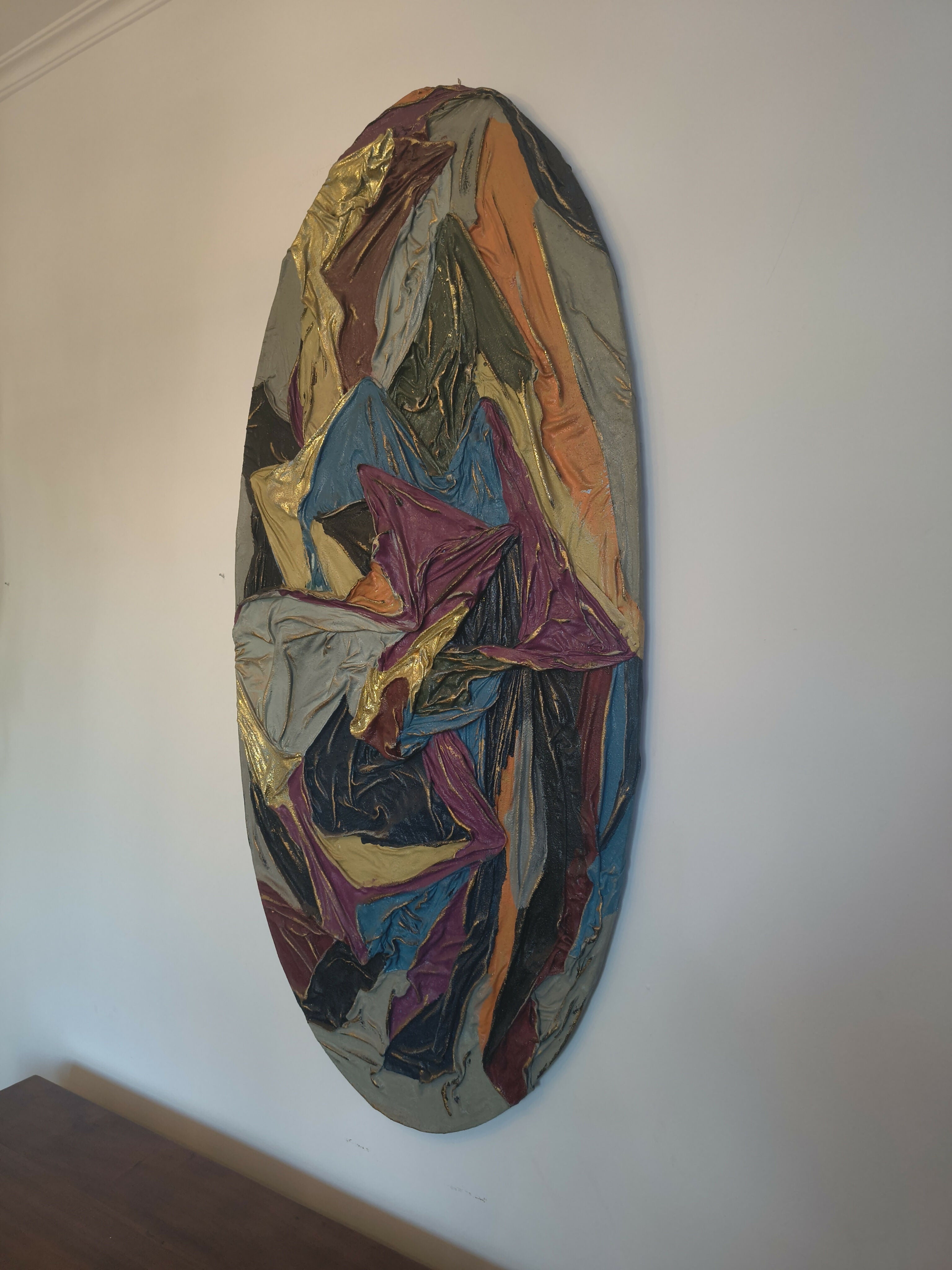 Quadro abstrato Oval - arte sobre tecido