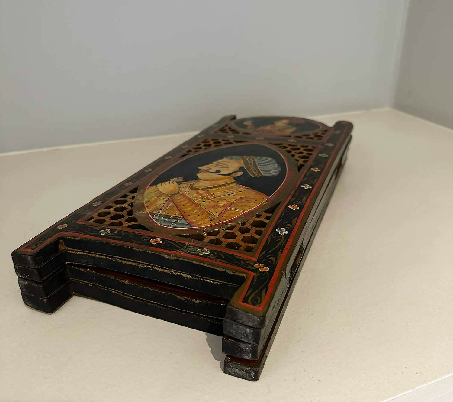 Mini Biombo Indiano pintado à mão