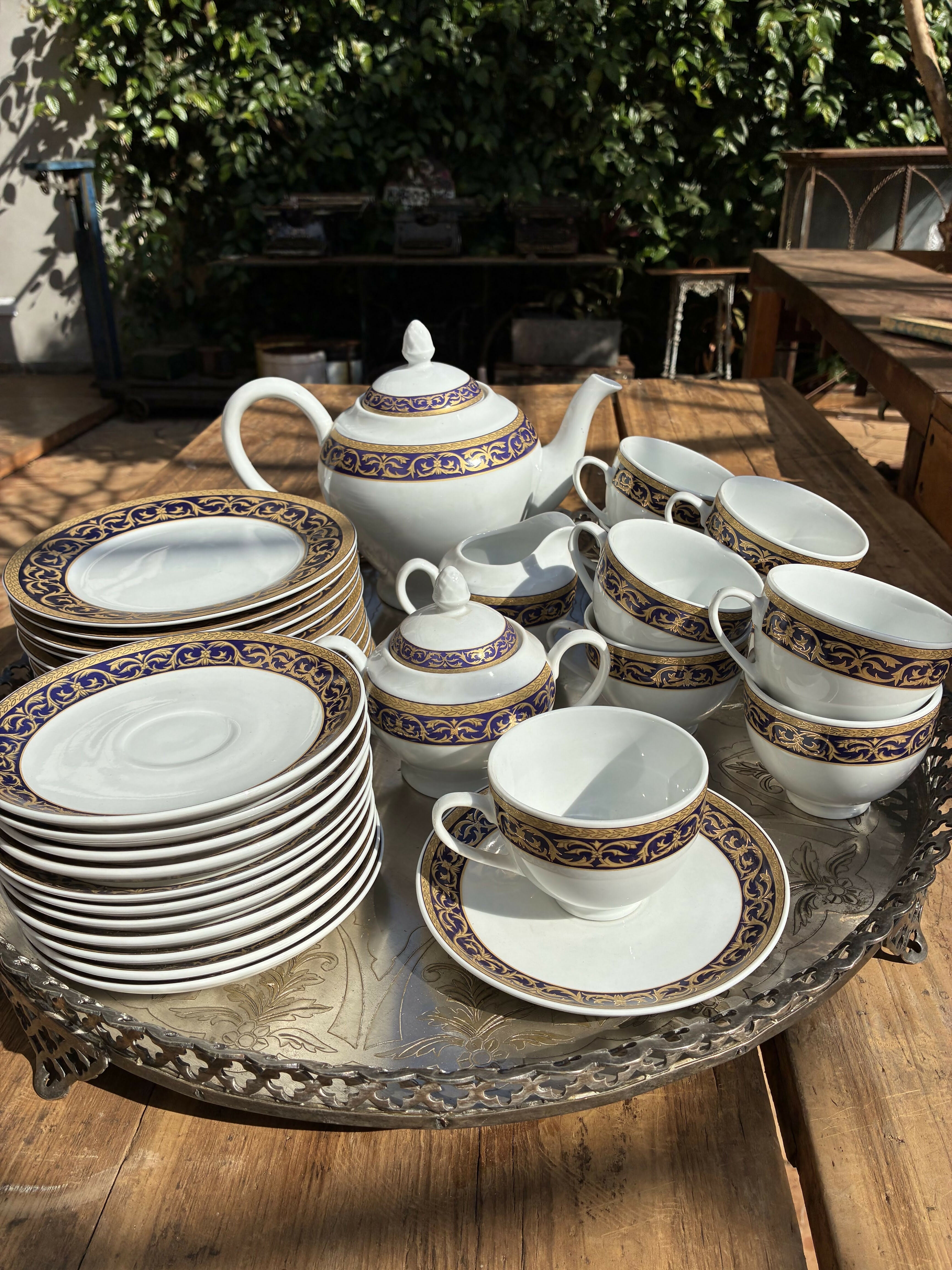 Jogo de Chá Porcelana Inglesa