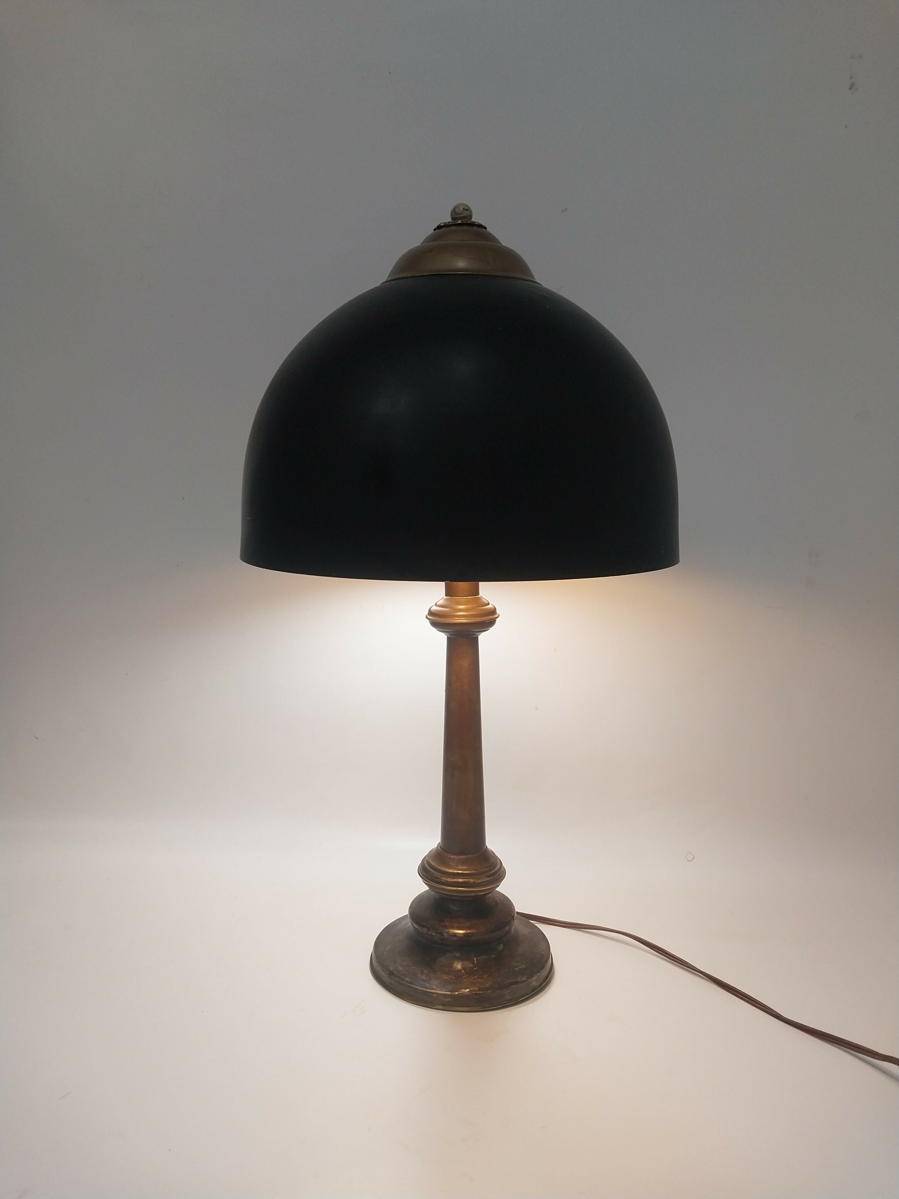 Luminária de Mesa Antiga Estilo Banker