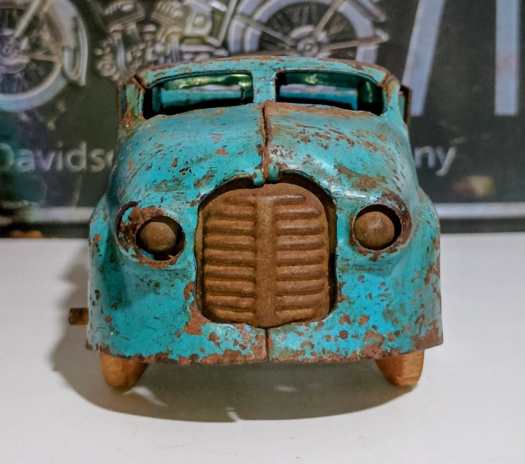Caminhão Basculante Antigo azul Wyandotte Toys – Made in U.S.A. – Década de 1940