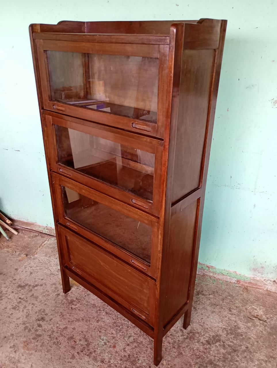 Estante basculante livreiro antigo 4 portas já restaurada