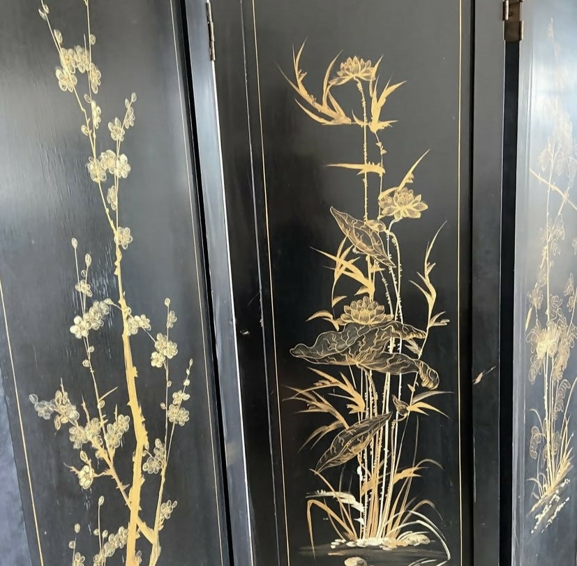 Biombo oriental em Chinoiserie