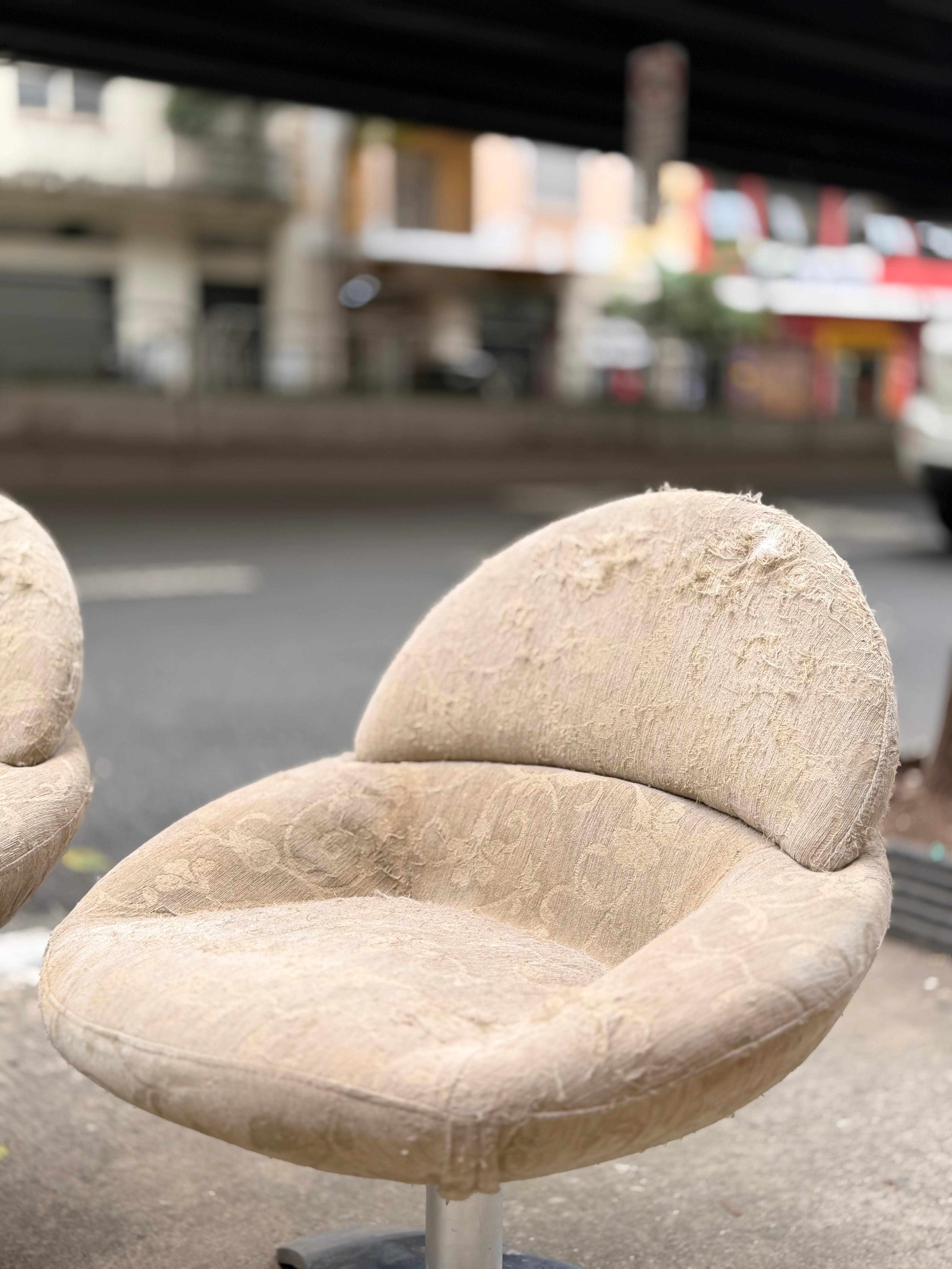 Par de Poltronas Giratórias, anos 70