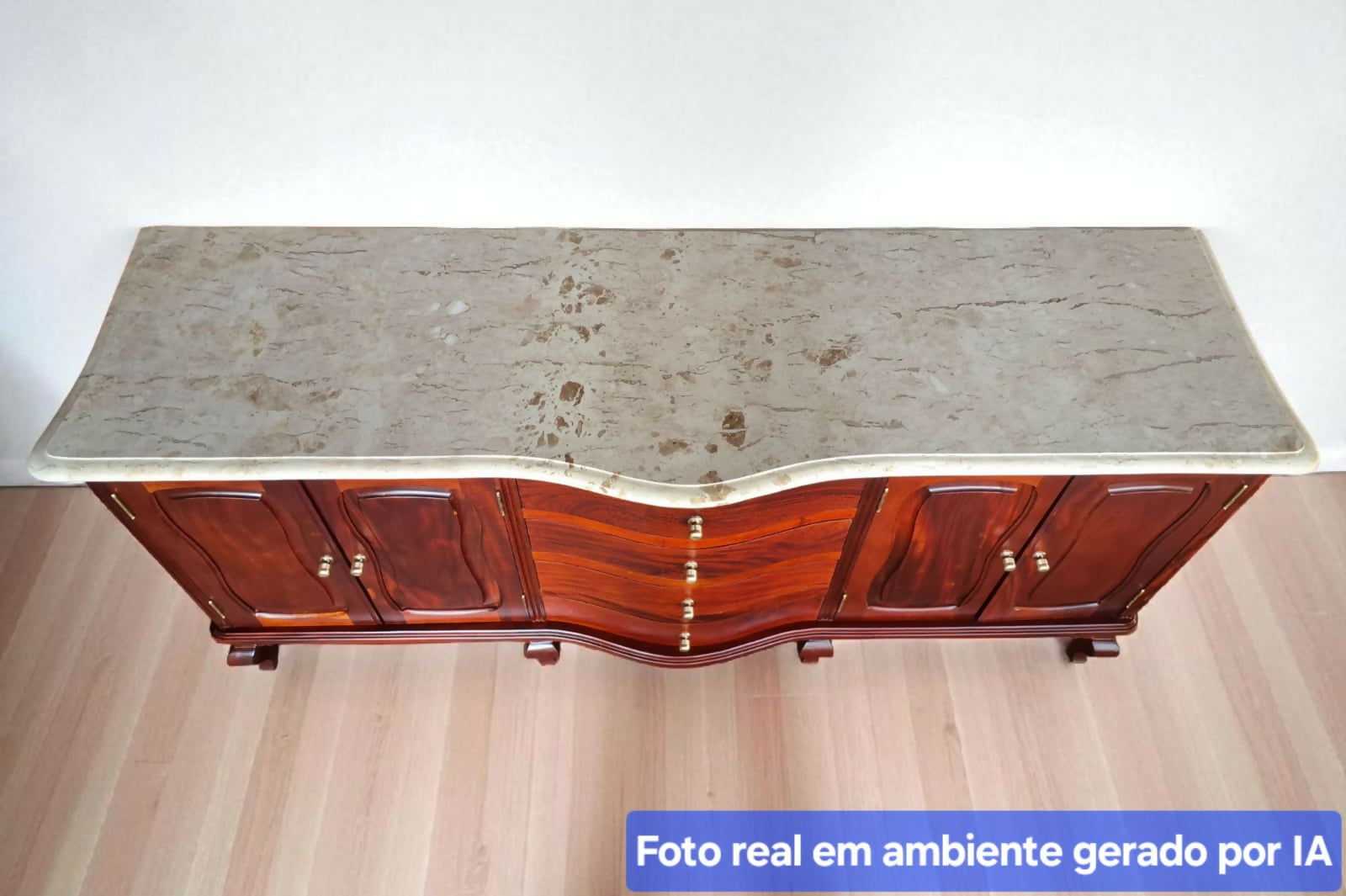 Buffet Luis XV com Mármore Travertino