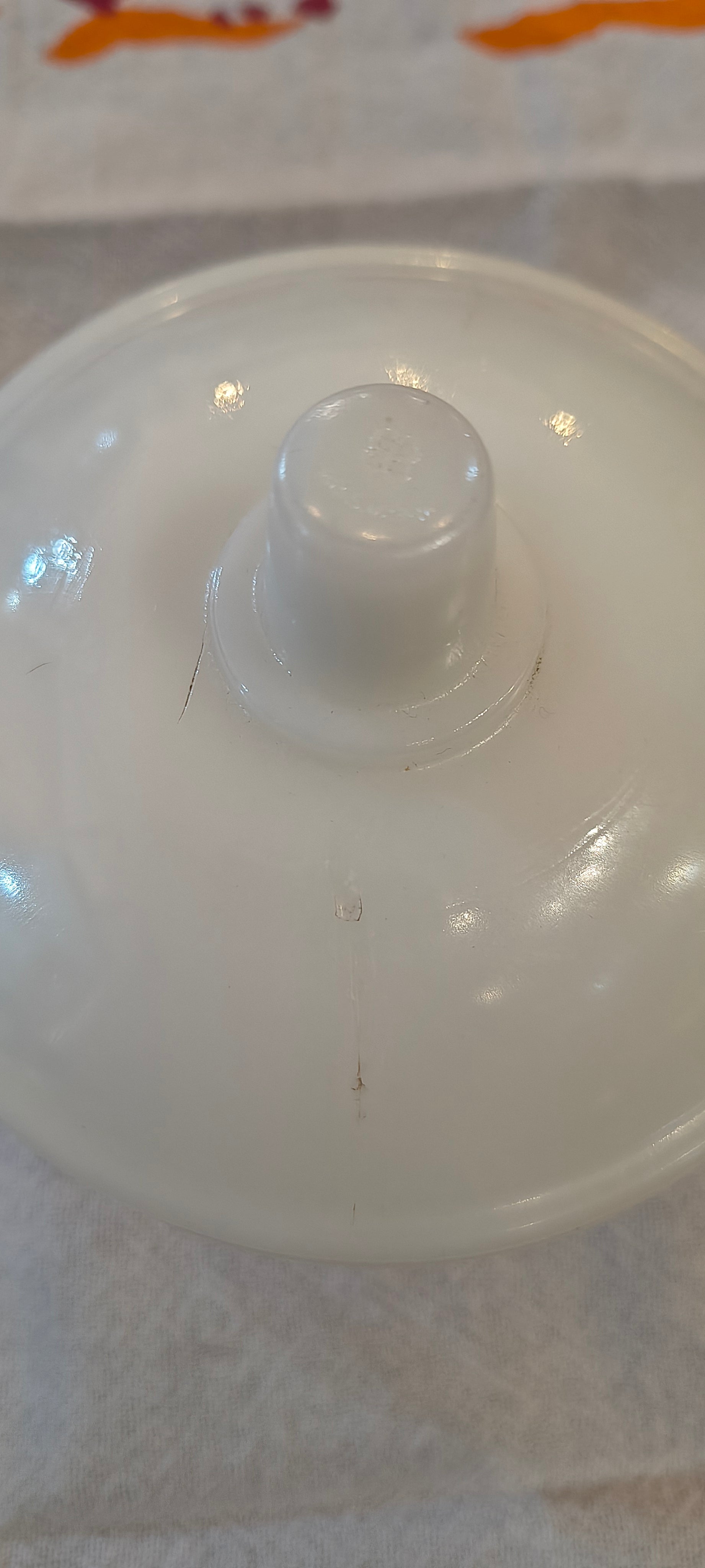 Açucareiro em opalina - Termorey gravatinha laranja 