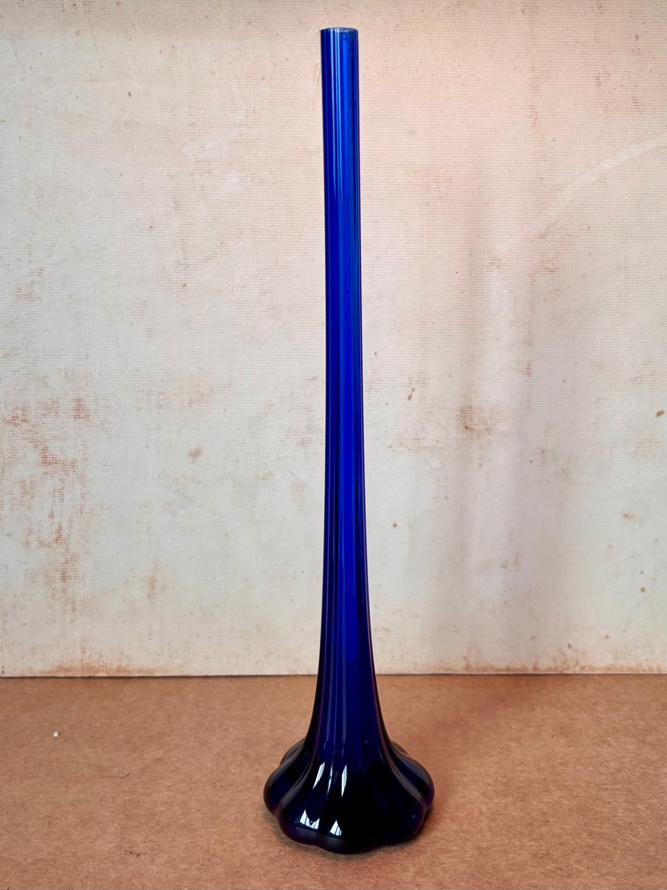 Vaso solifleur em vidro azul, 30 cm (DMCPS_620)
