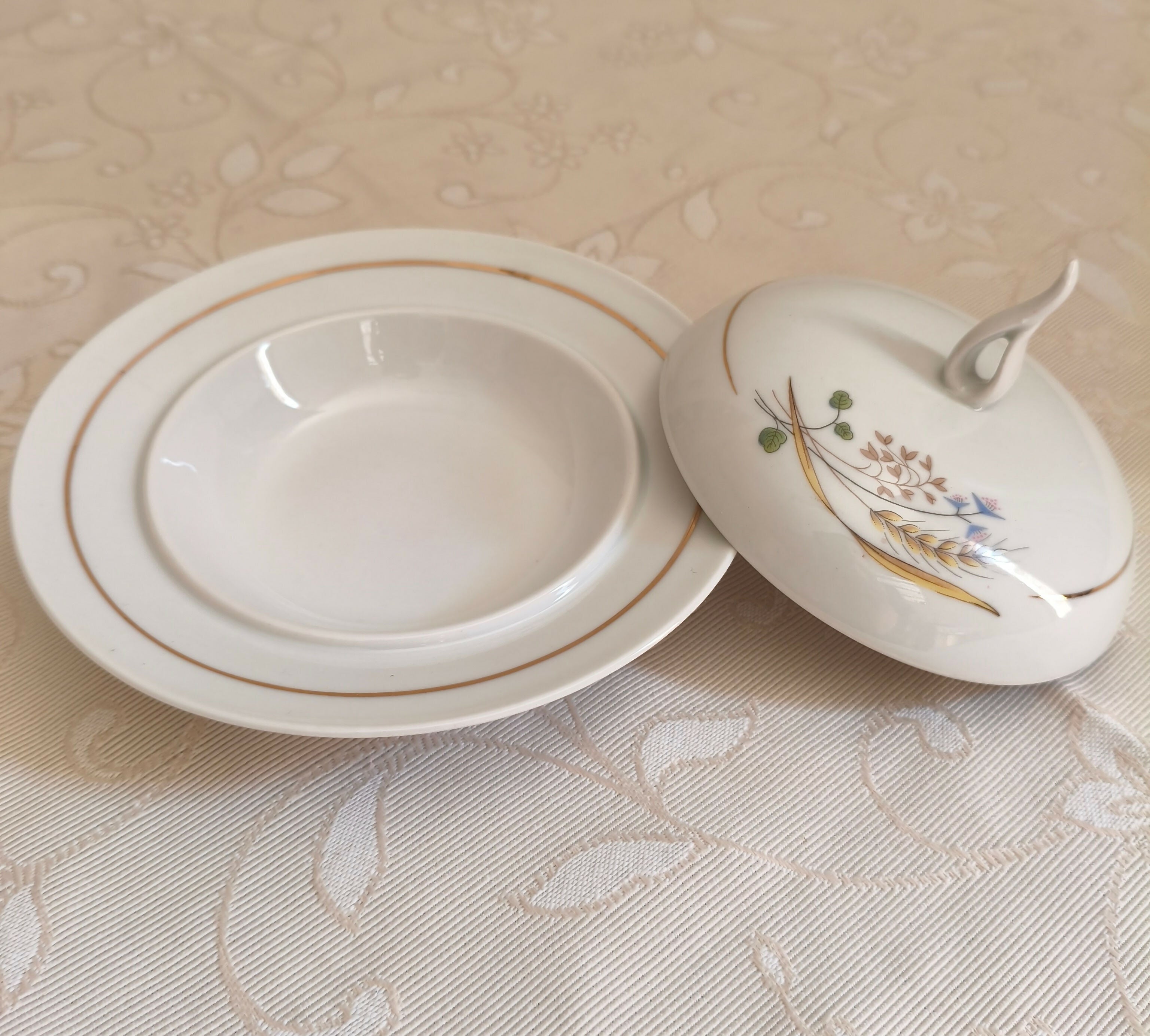 Jogo de chá completo em porcelana Real