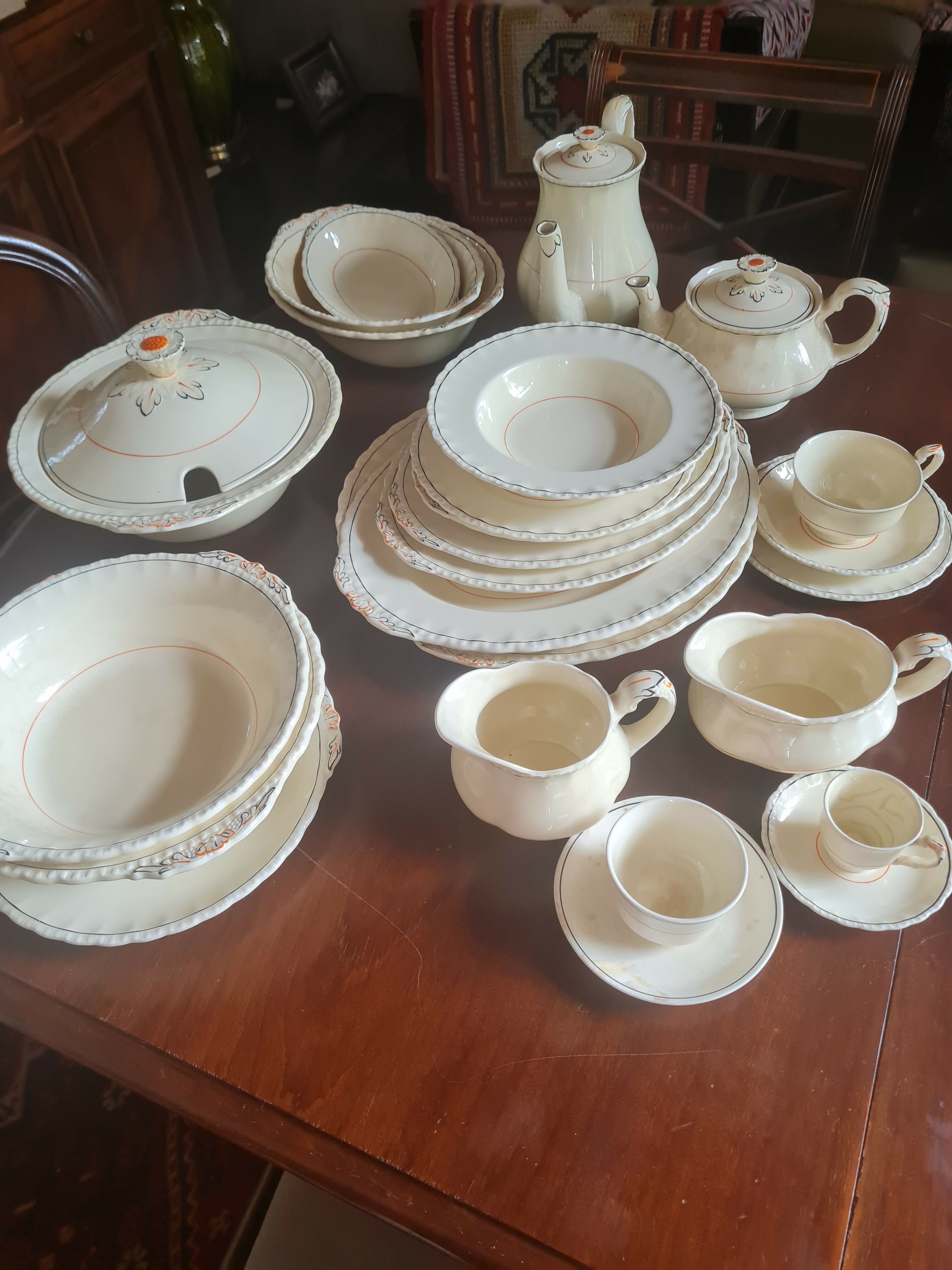 Jogo Inglês Grindley de jantar chá e café.