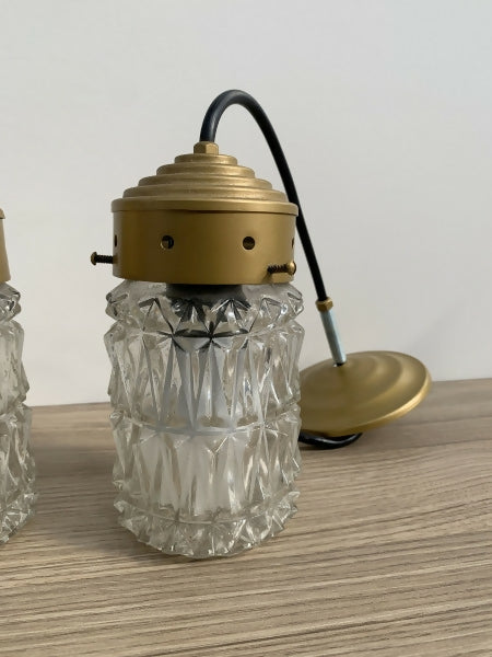 Par de lustres pendentes Anos 60