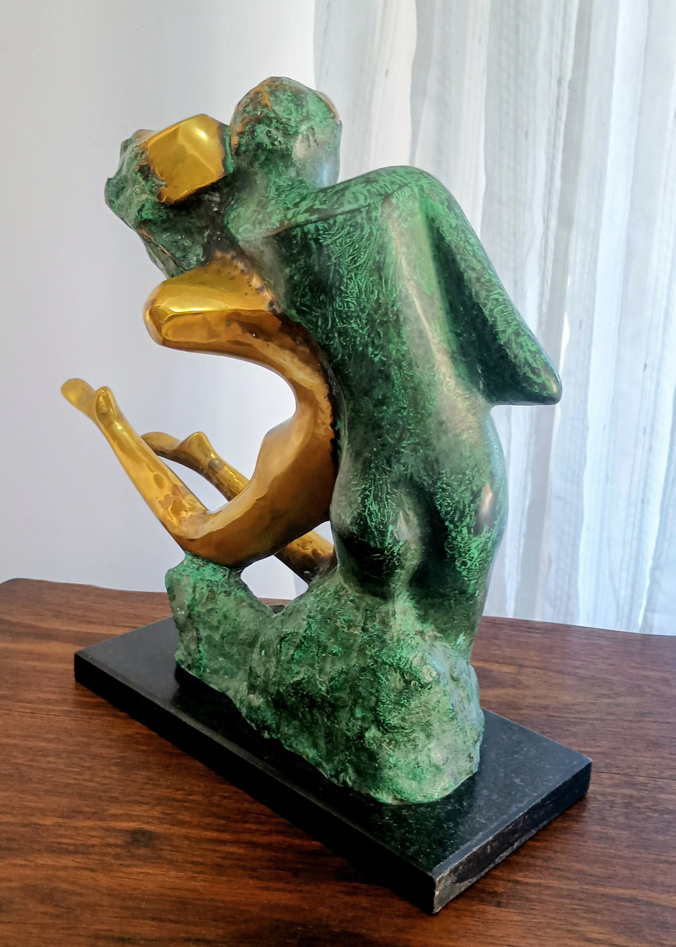 Escultura em bronze década 60 grande porte