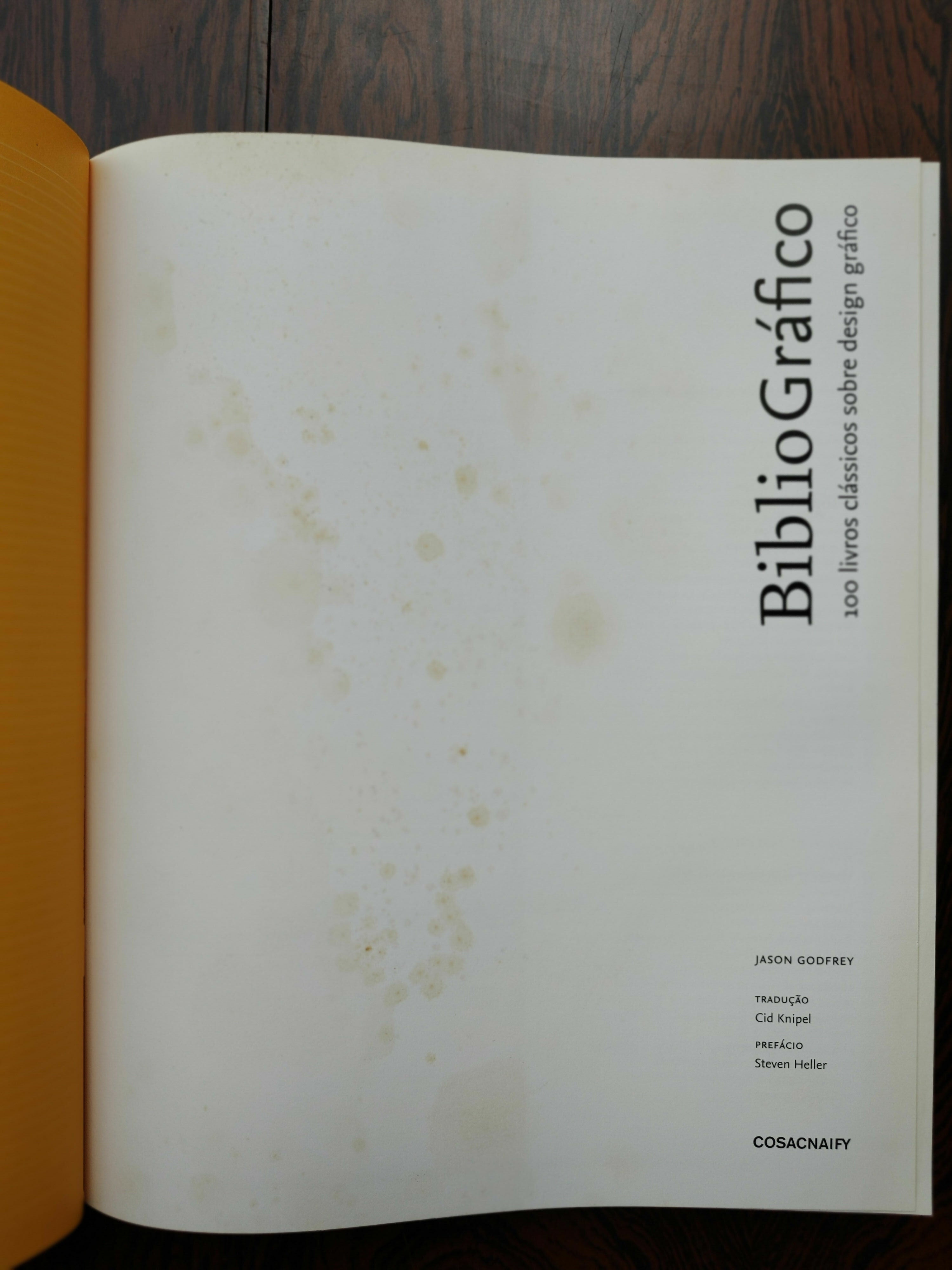 Livro &quot;Bibliográfico - 100 Livros Clássicos sobre Design Gráfico&quot; de Jason Godfrey -