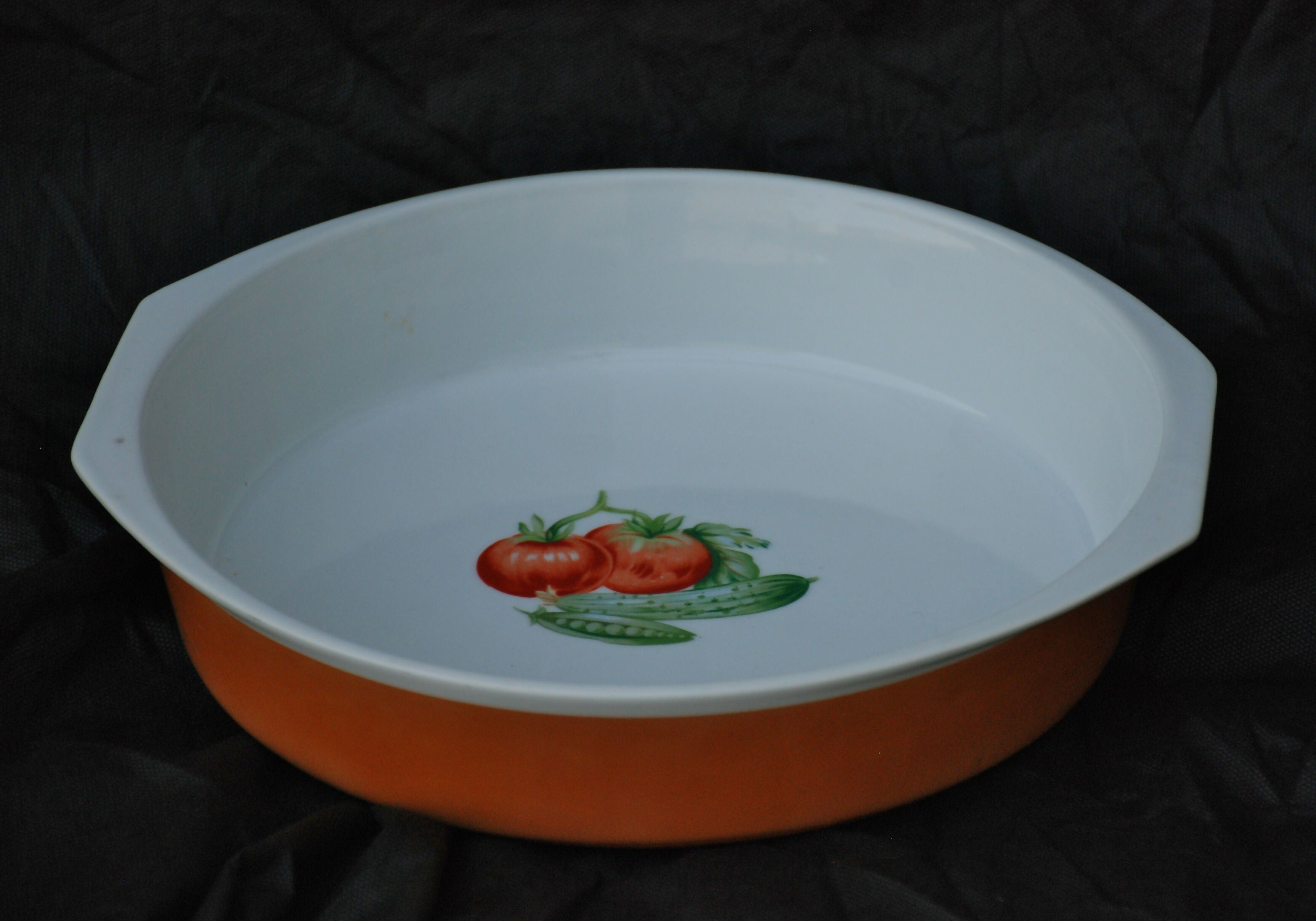 travessa refrataria porcelana real 1997 - 30 x 7 altura .