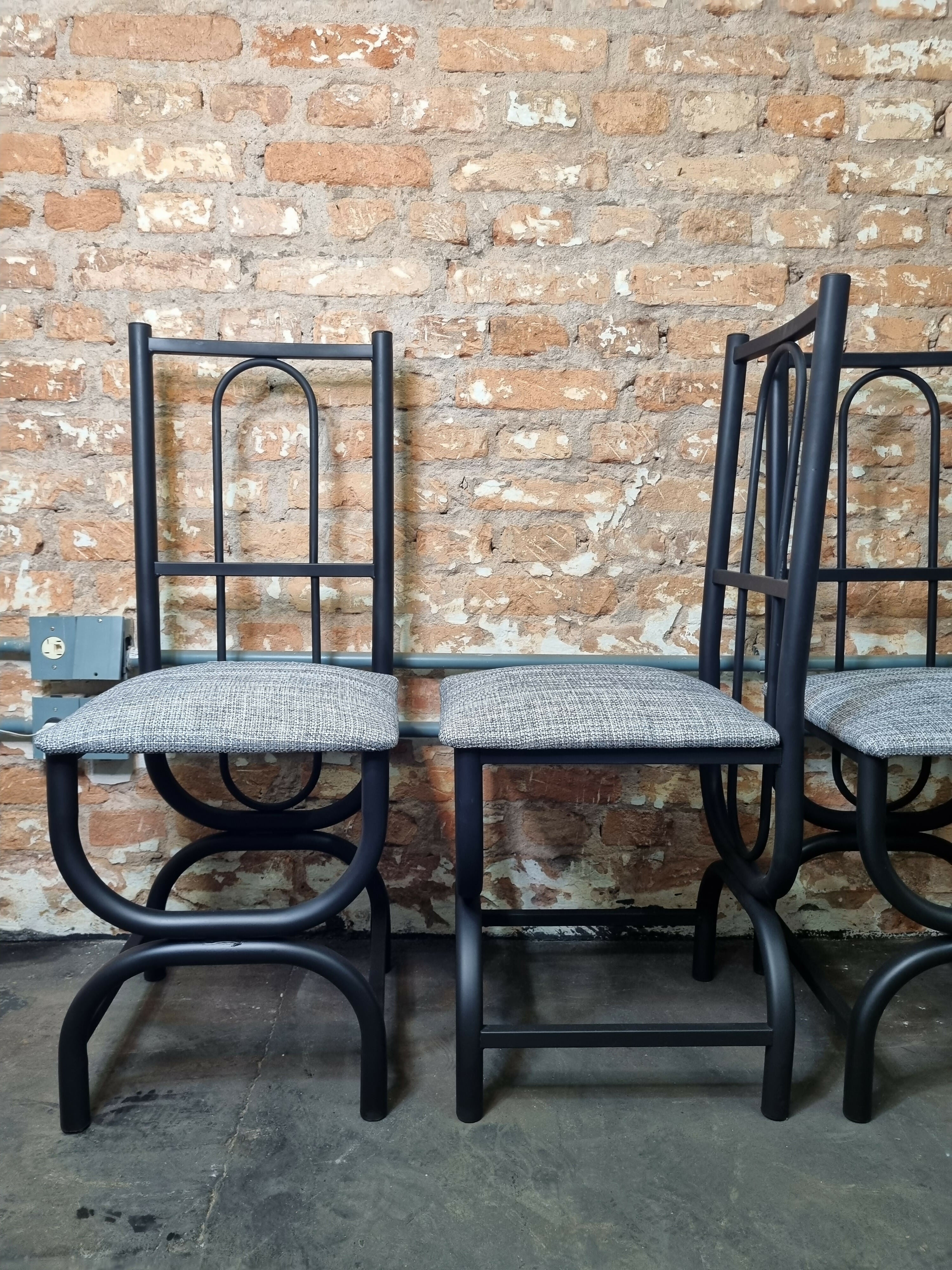 Set de cadeiras ferro vintage estilo Art Deco