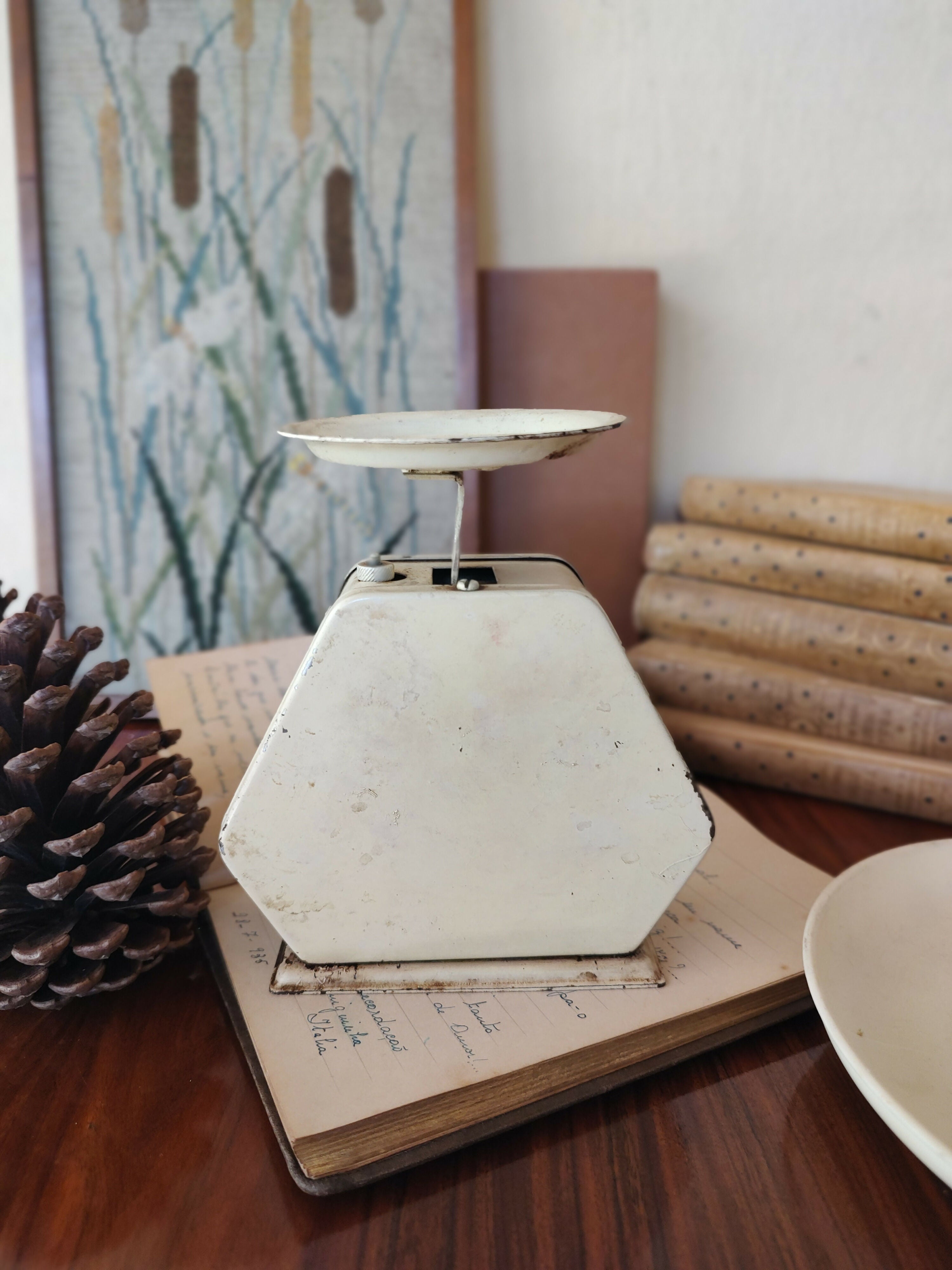 Antiga Balança Bender creme (funcionando!)