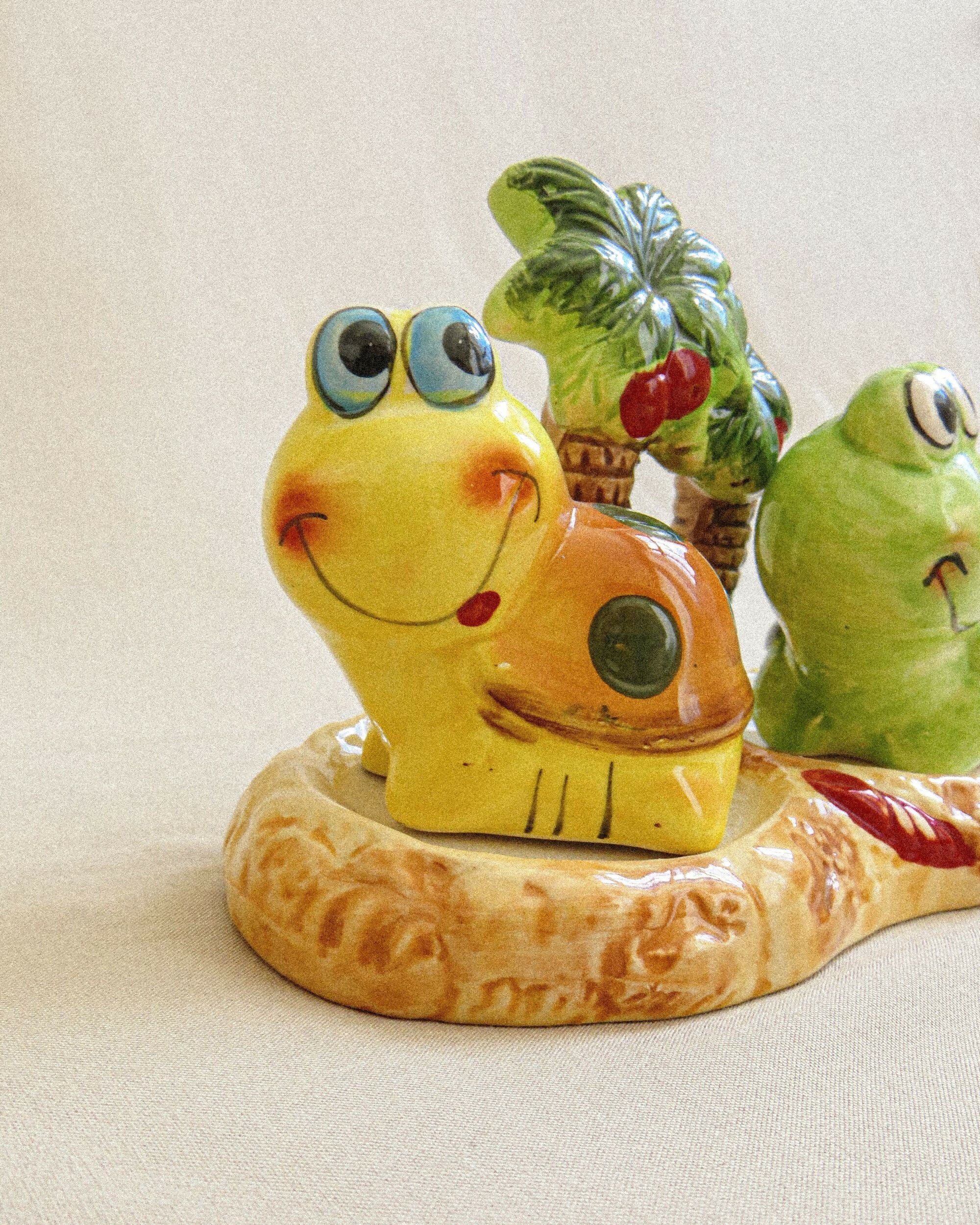 saleiro e pimenteiro tartaruga