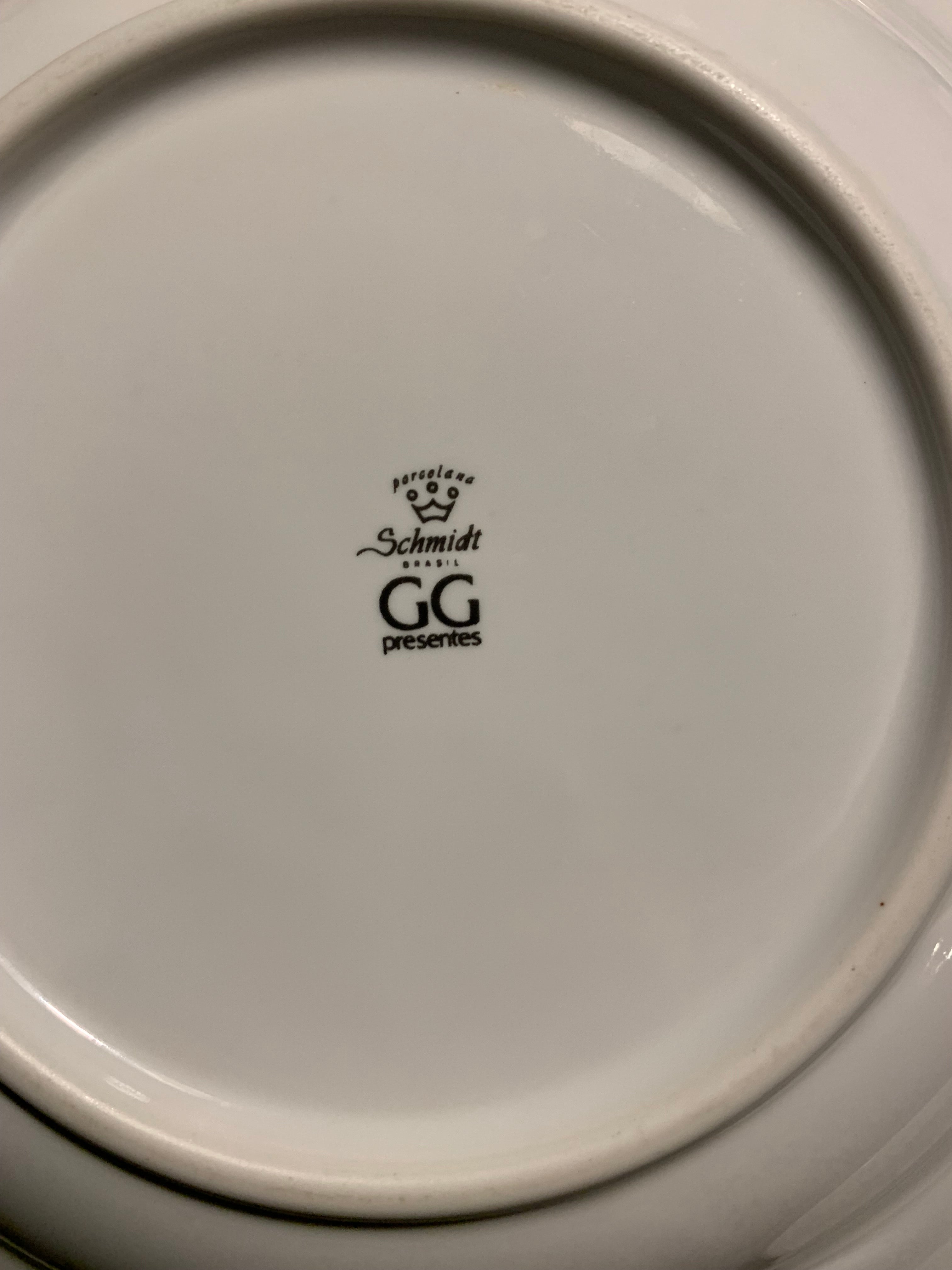Jogo de jantar porcelana Schimdt Floral