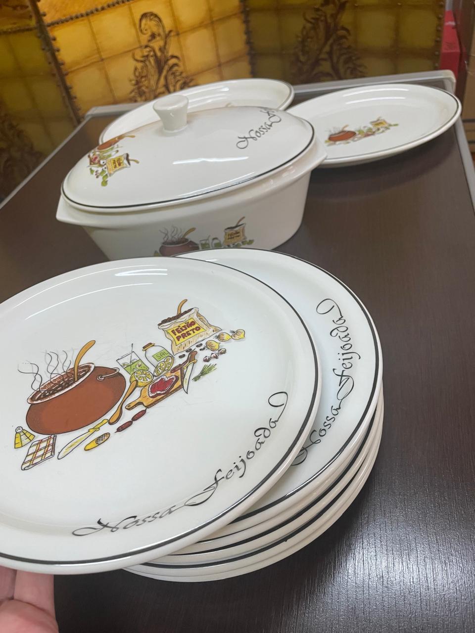 Jogo de pratos para feijoada Vintage