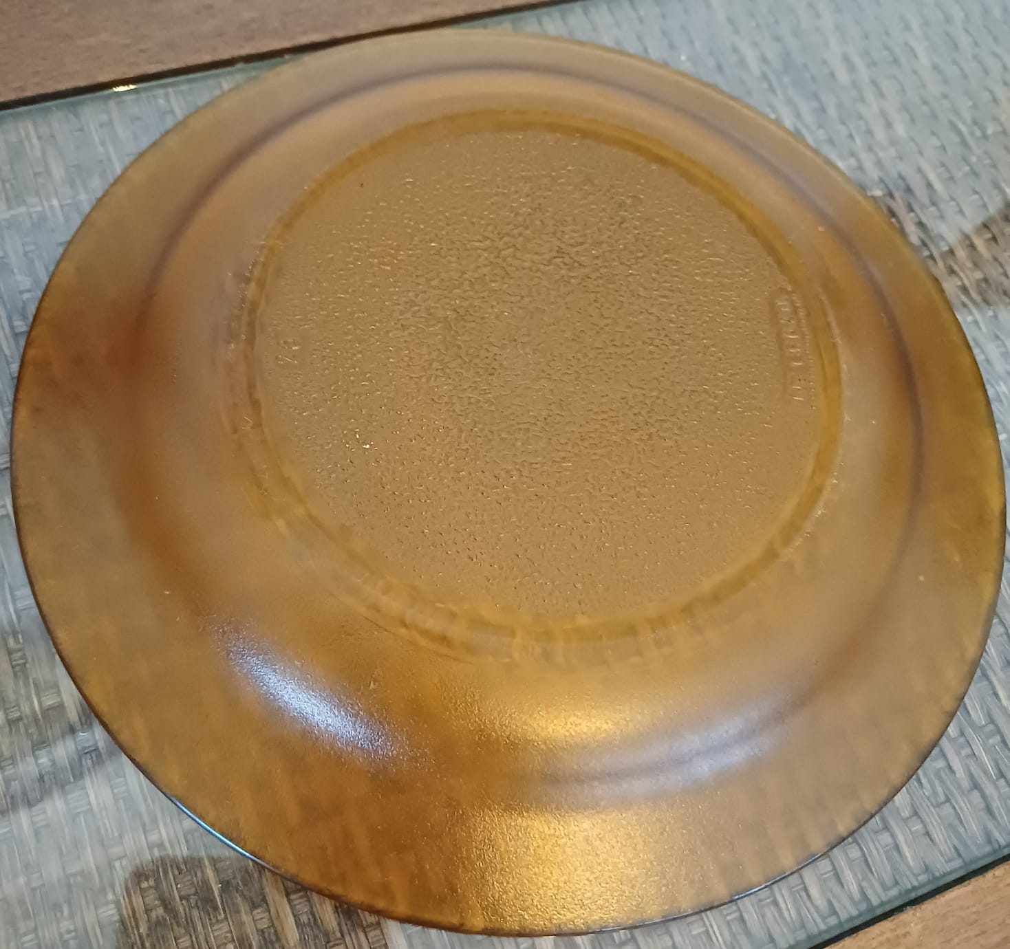 Prato de Sobremesa Âmbar Duralex Nadir Figueiredo - Vintage / Retrô - 4 unidades 