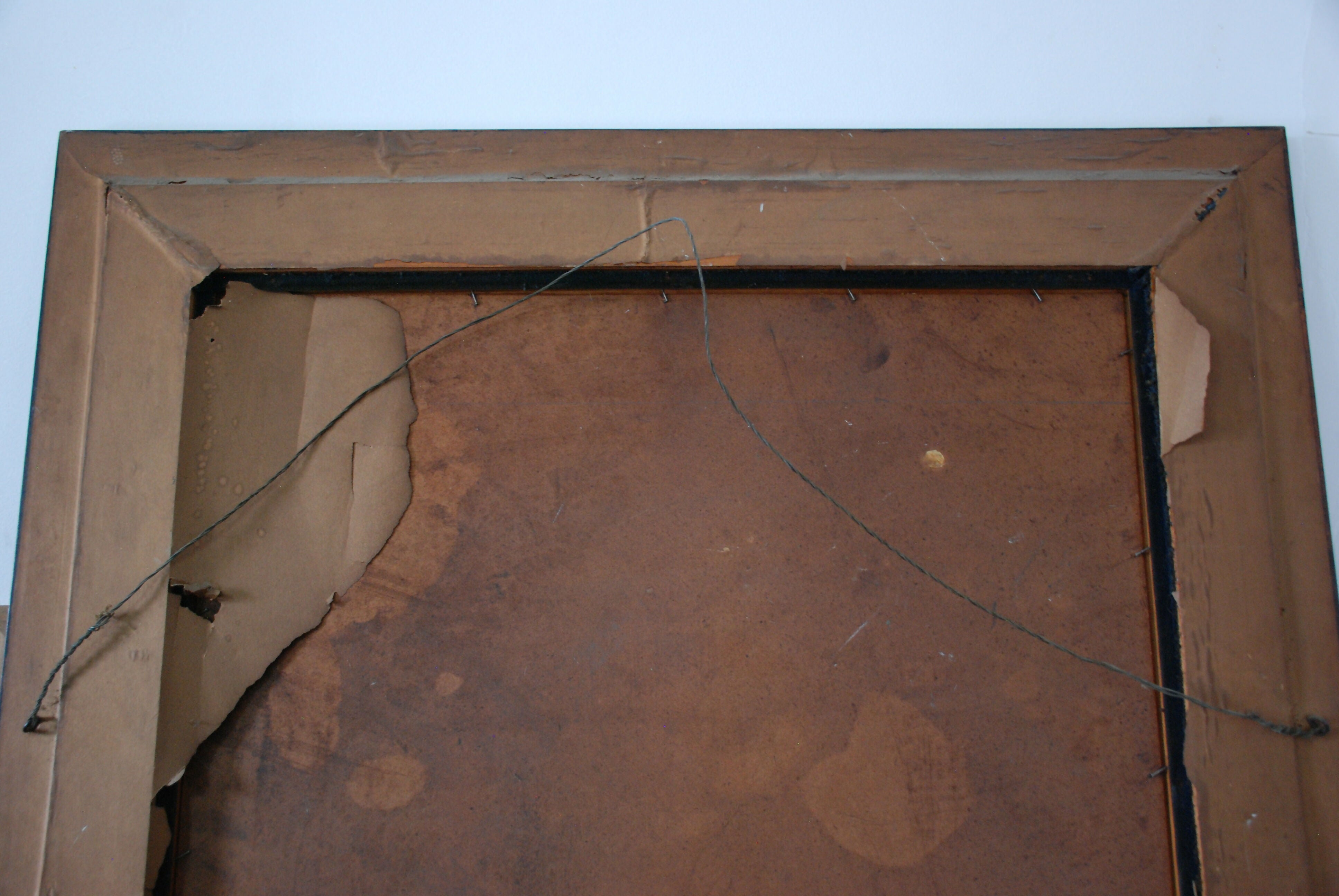 quadro pintura olsd ( oleo sobre duratex ) anos 70 - sem assinatura