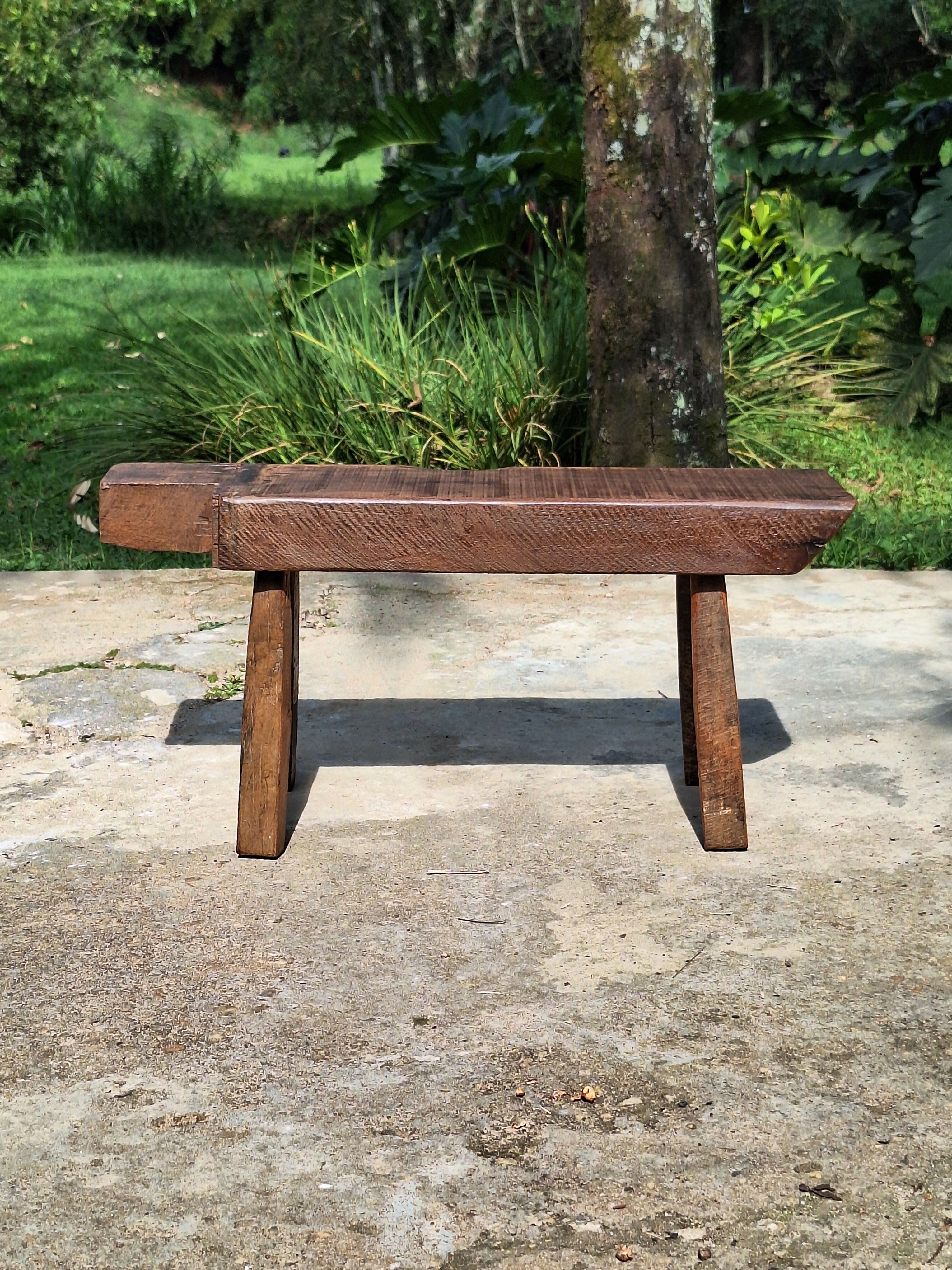 Banco de Dormente Rústico Madeira Maciça