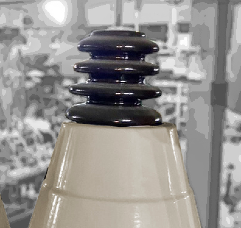 Luminárias pendentes - estilo industrial em bege e preto 