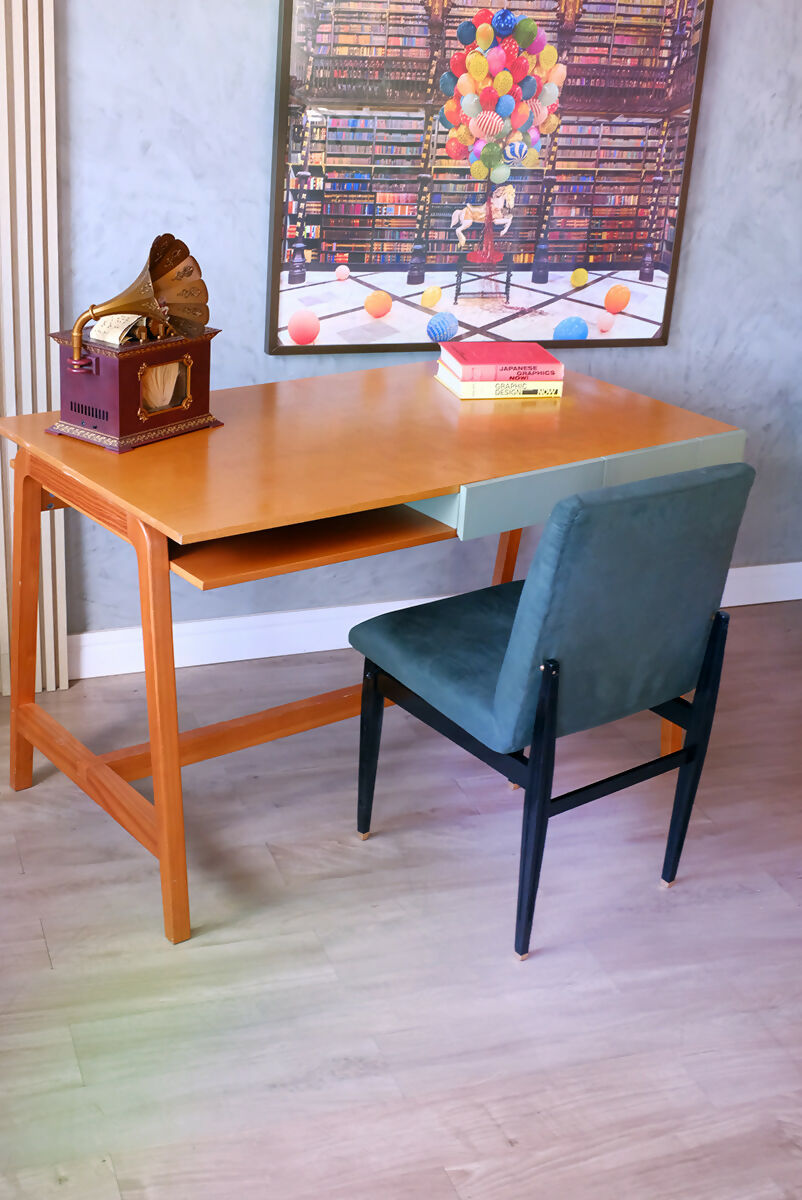 escrivaninha design + cadeira modernista cimo