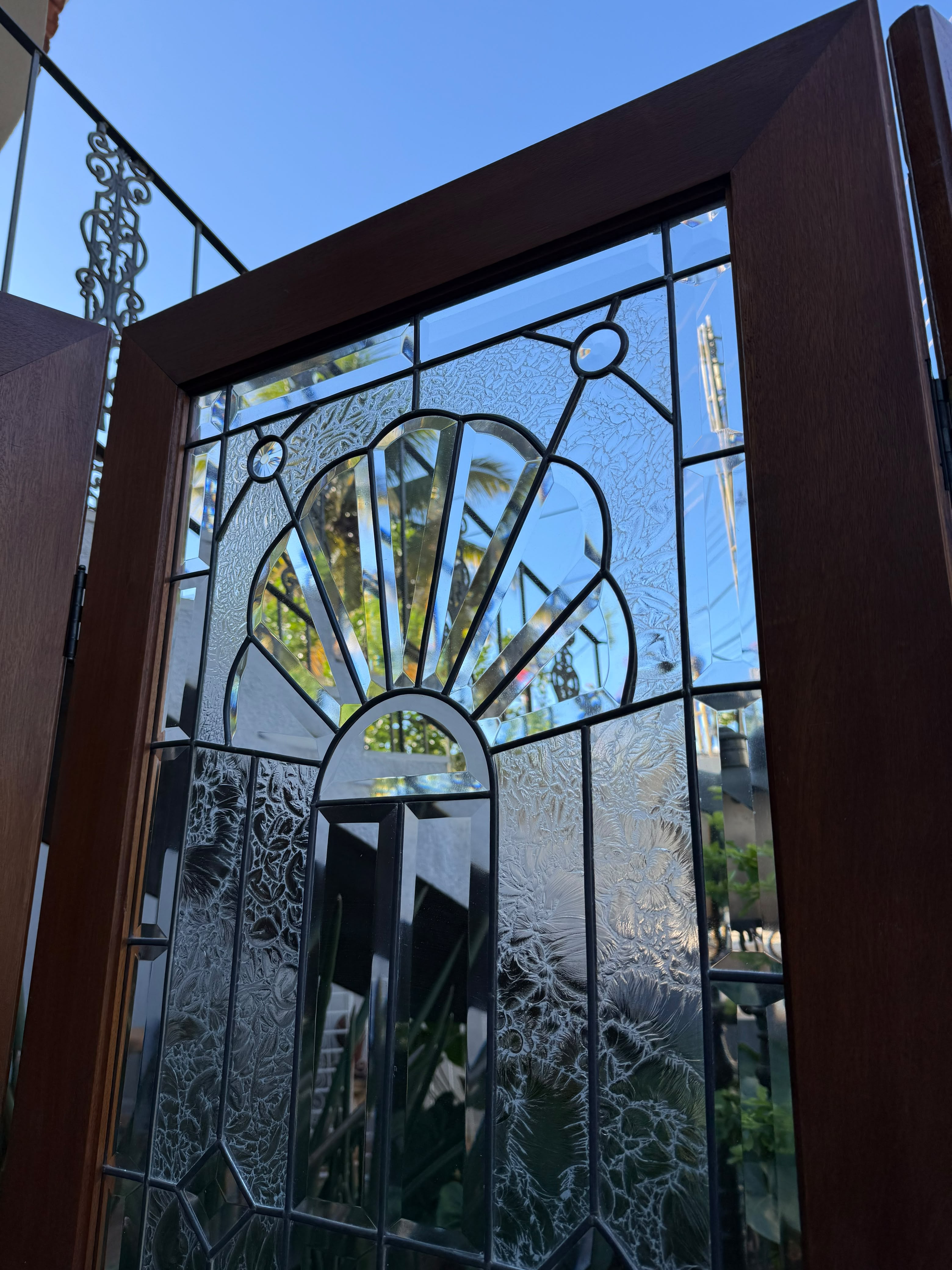 Biombo de Vitral em cristal bisotado 