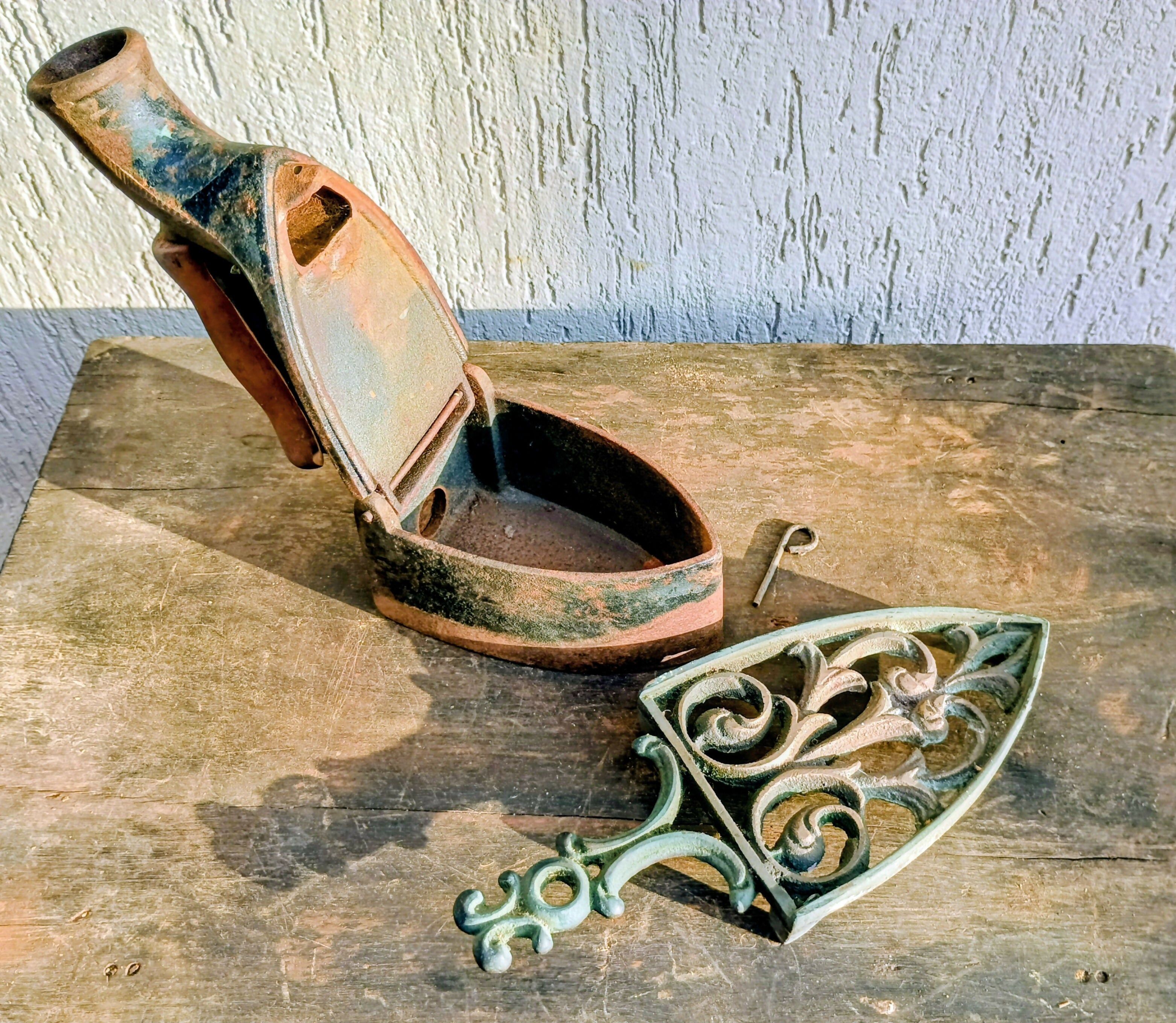 Ferro de passar a brasa completo