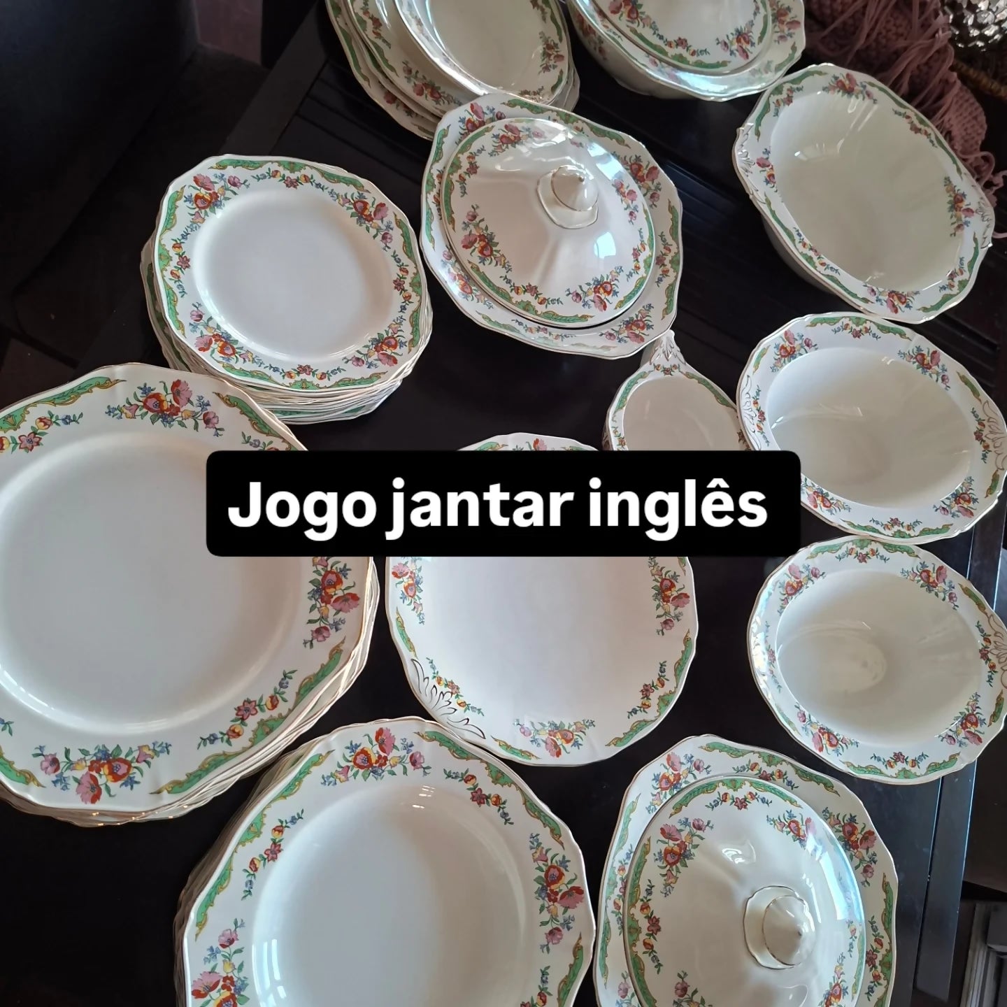 Jogo jantar porcelana inglesa Alfred Meakin completo