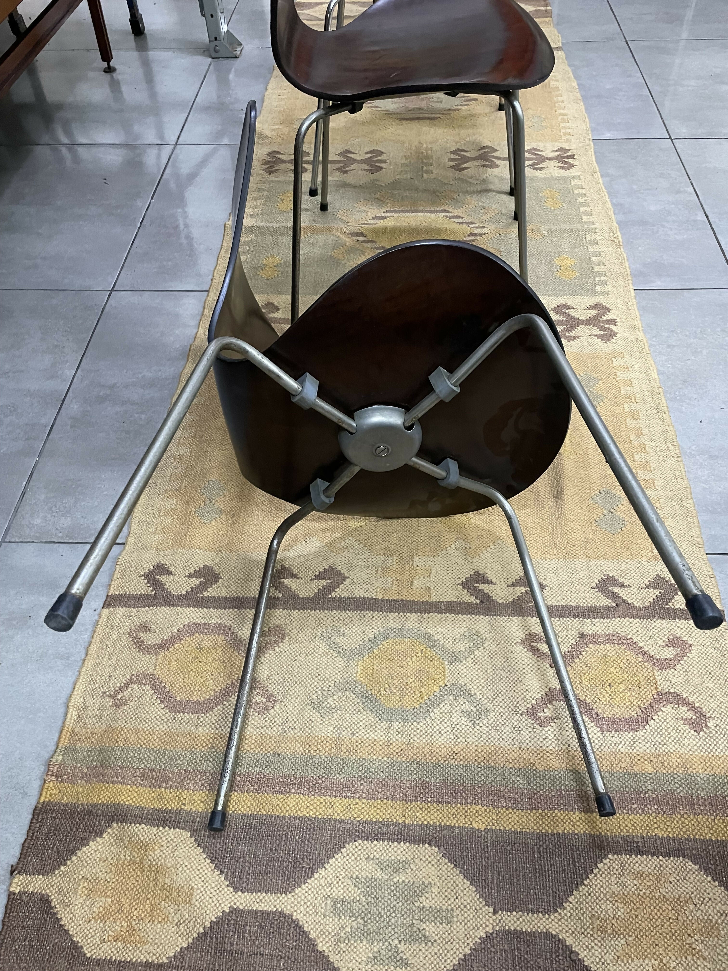 Jogo de 4 Cadeiras Formiga Anos 60 em Jacaranda